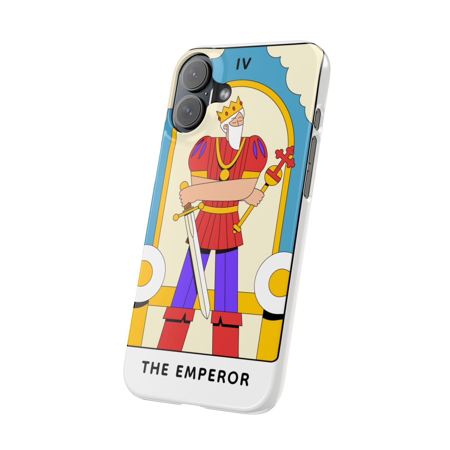The Emperor Tarot Slim Case — Illustrated Tarot Phone Case