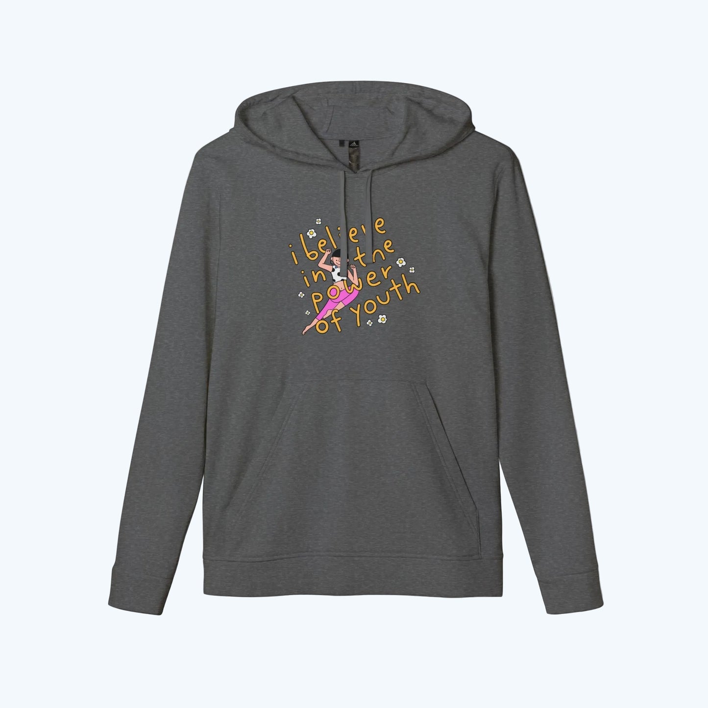 Hoodie — "I Believe in the Power of Youth" Retro Skate Graphic