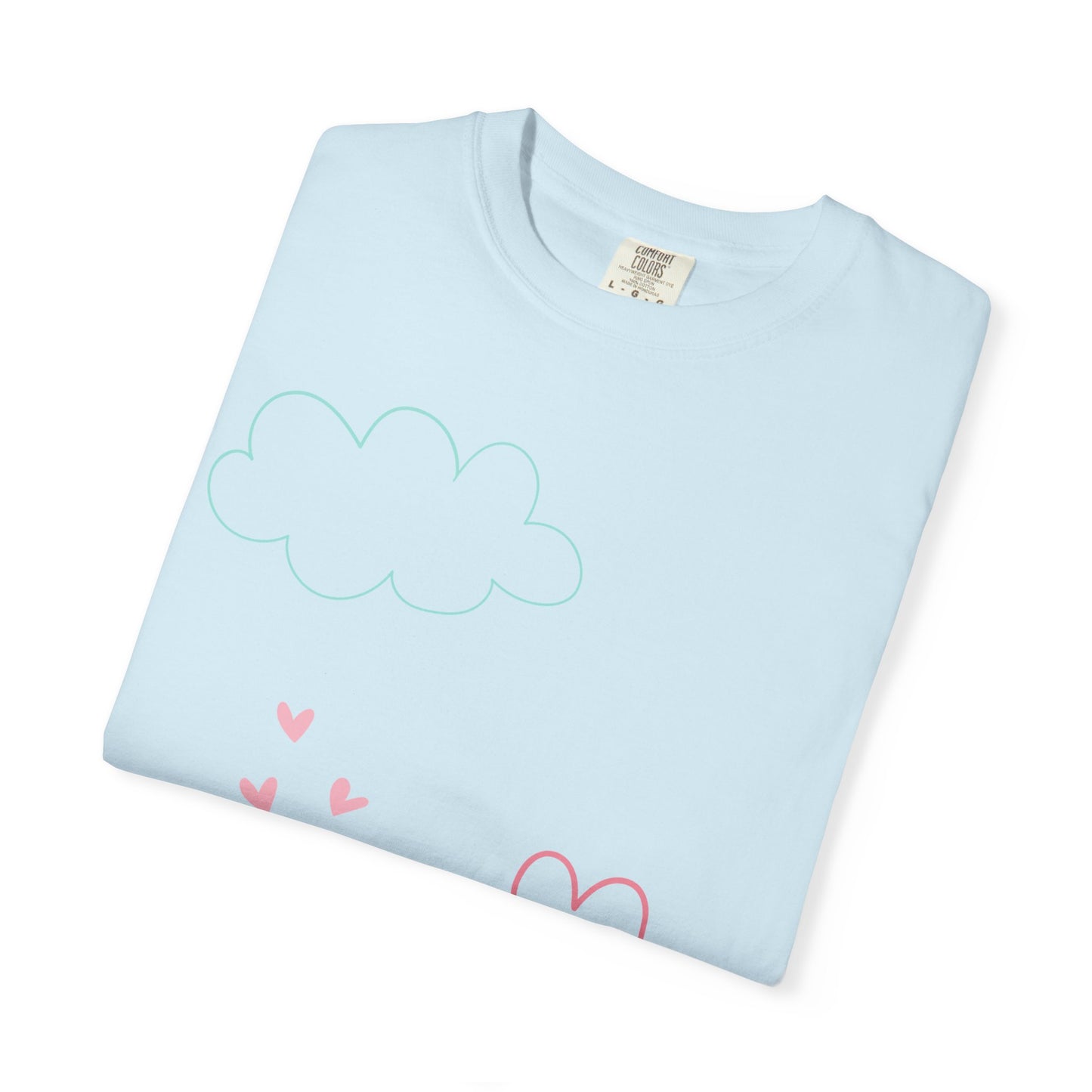 Cute Heart String T-Shirt — Hand-Drawn Love Graphic Tee