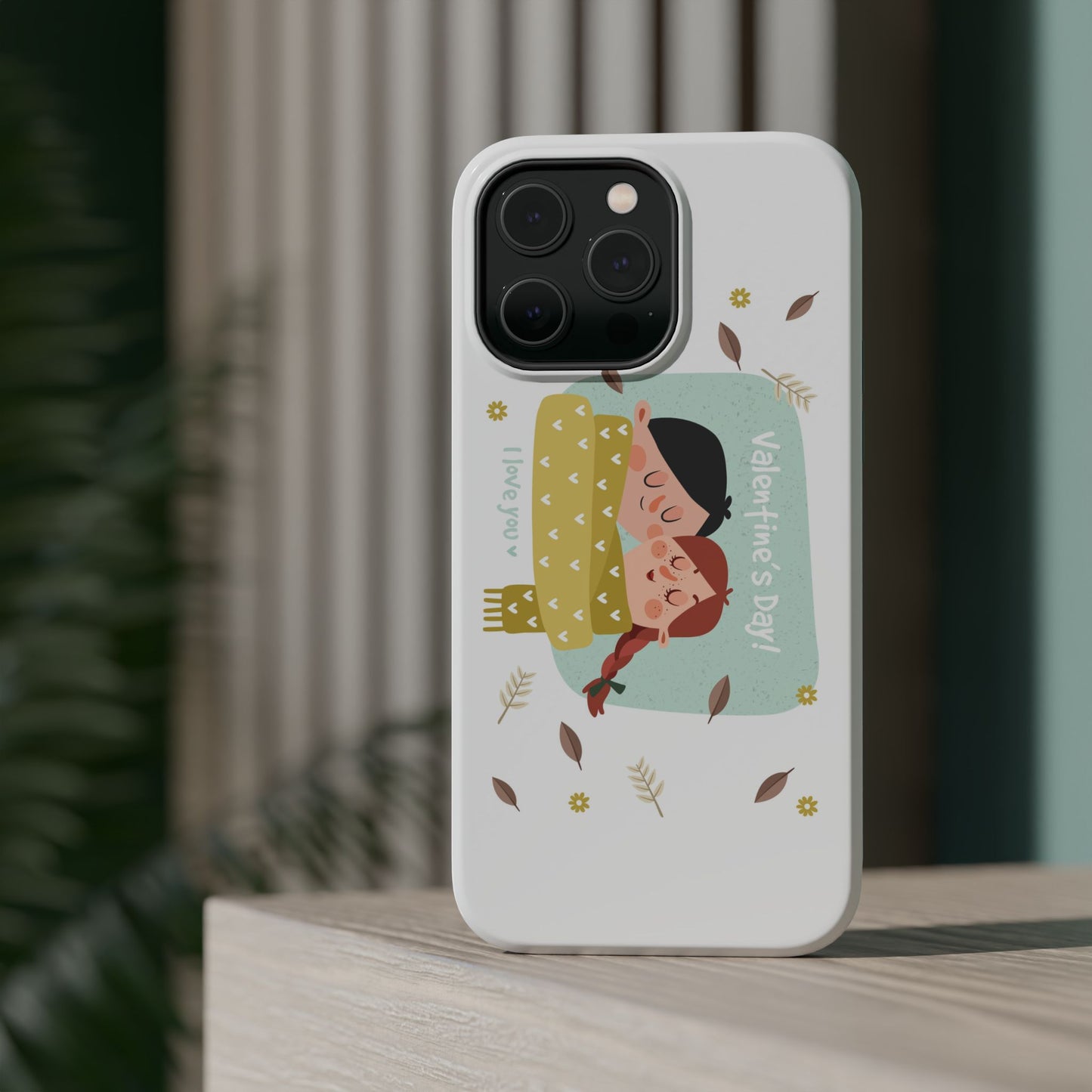 Valentine's Day Cute Couple Phone Case — Magnetic Impact-Resistant