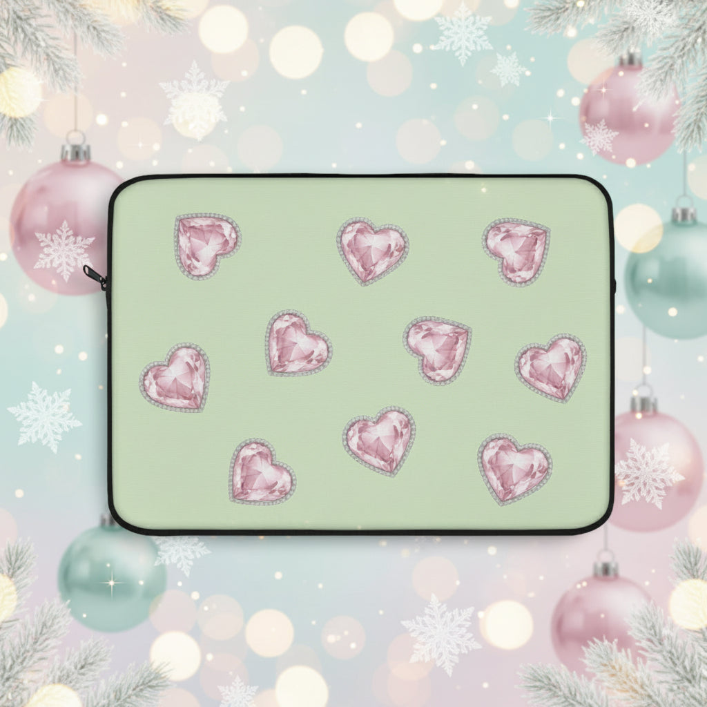 Stylish Hearts Laptop Sleeve - Perfect for Students & Professionals