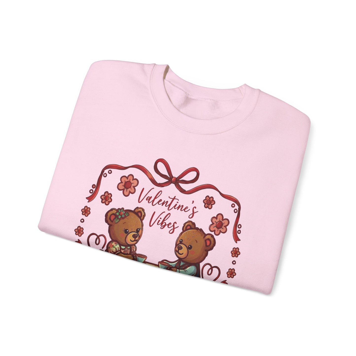 Valentine Vibes Teddy Bears Crewneck Sweatshirt