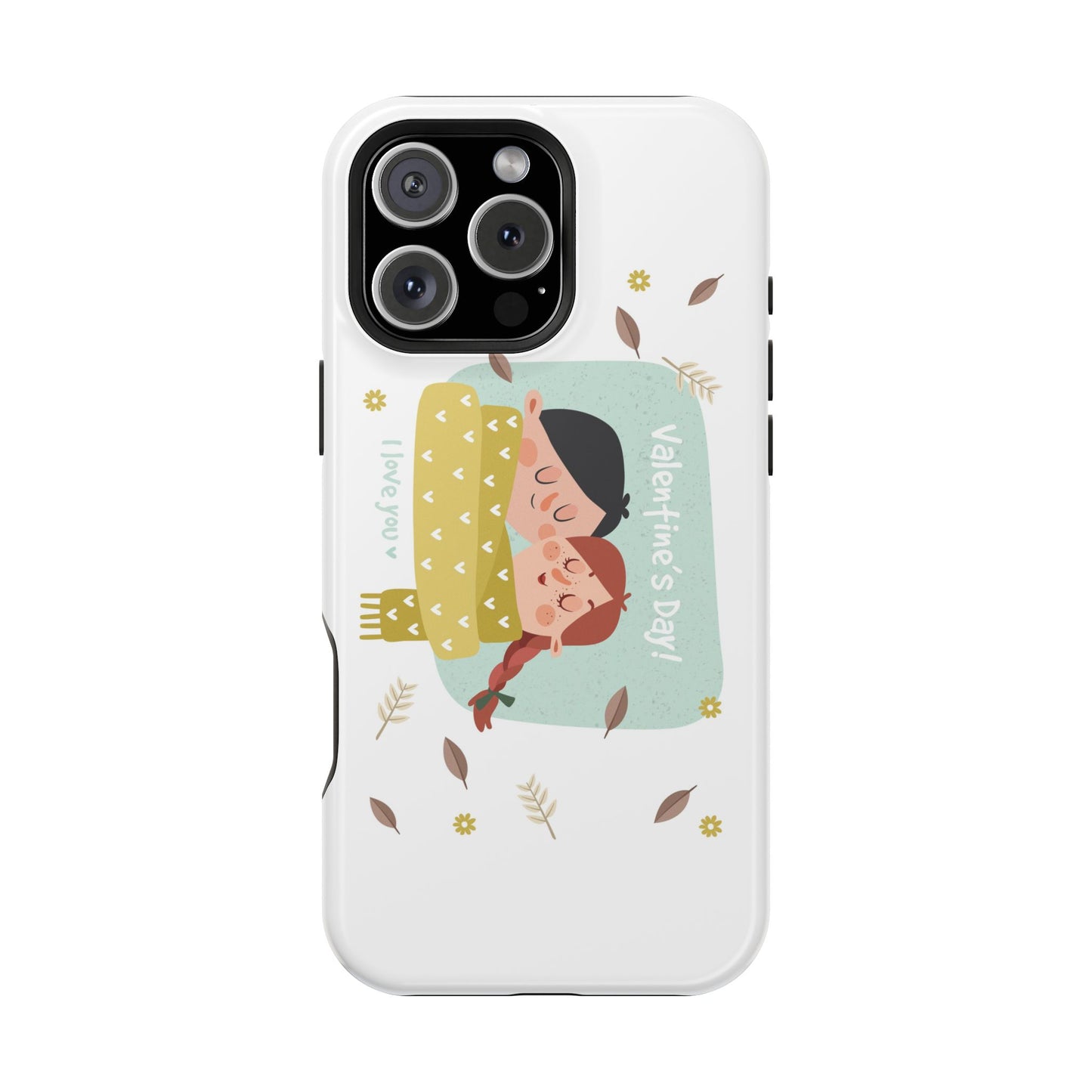 Valentine's Day Cute Couple Phone Case — Magnetic Impact-Resistant