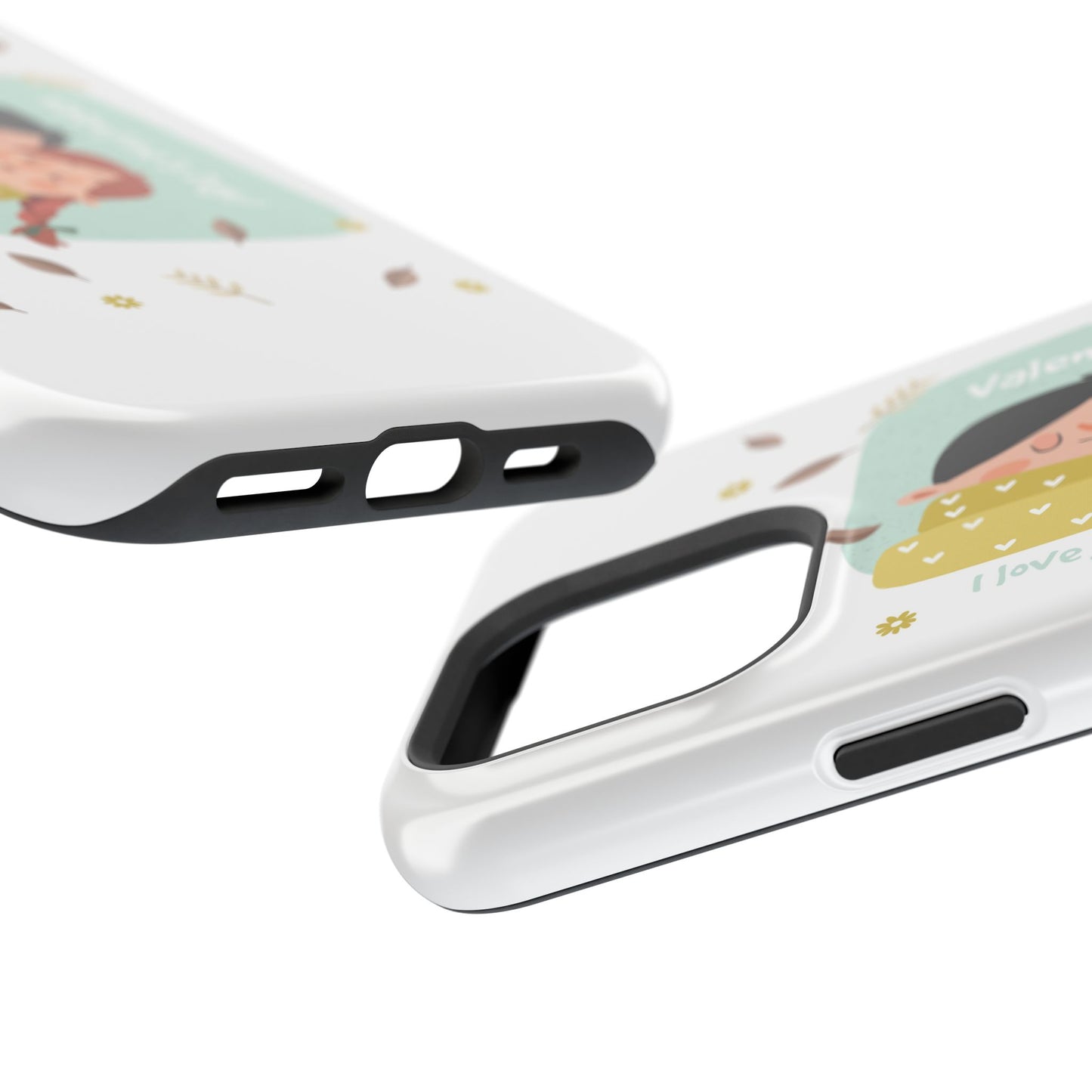 Valentine's Day Cute Couple Phone Case — Magnetic Impact-Resistant