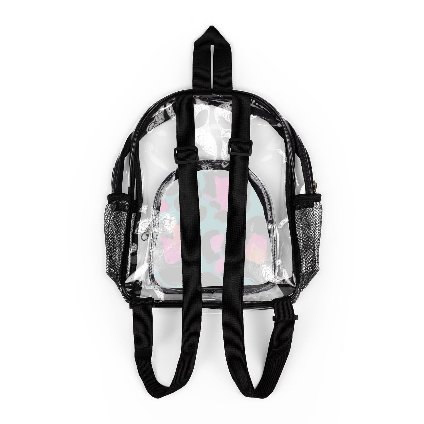Clear Stadium Backpack, Transparent Bag, Game Day Accessory, Concert Tote, Clear Event Rucksack, Sports Spectator Backpack