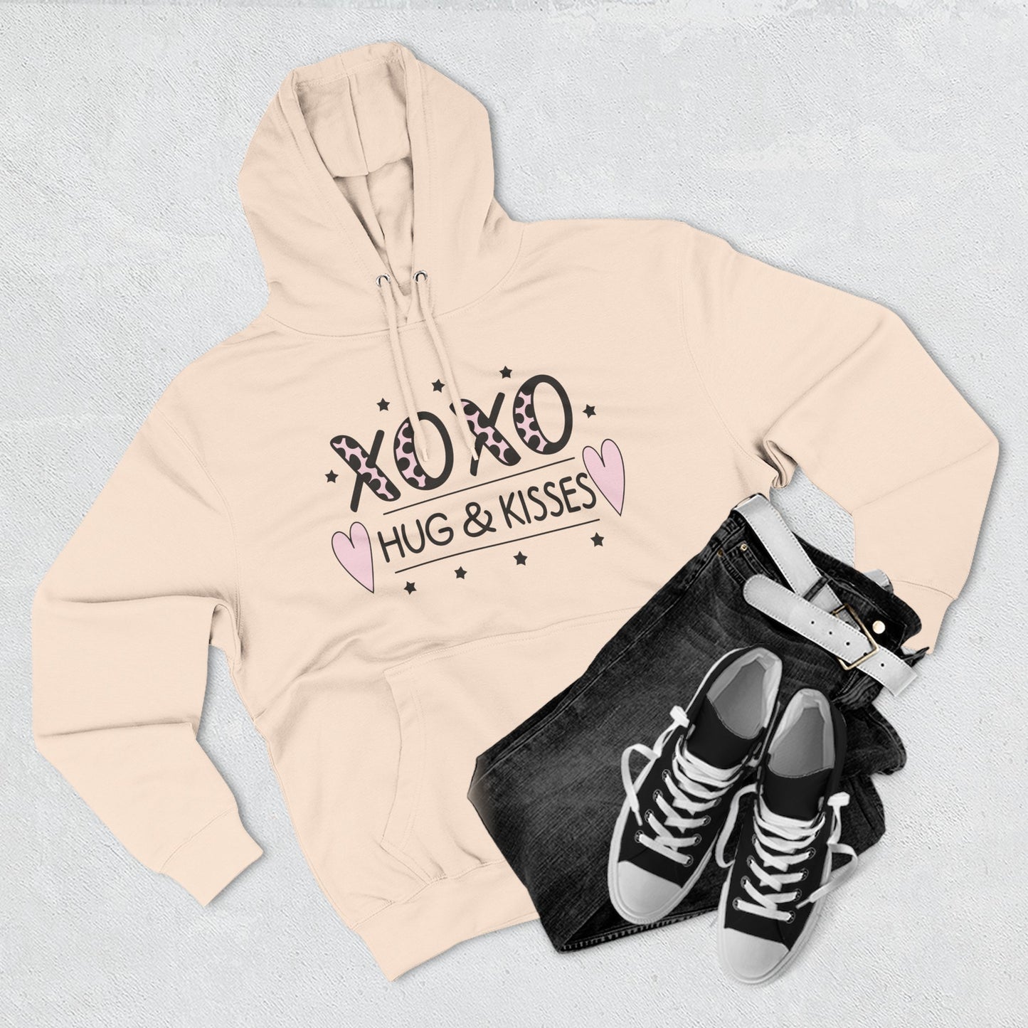 Hoodie - XOXO Hug & Kisses Valentine’s Day Pullover