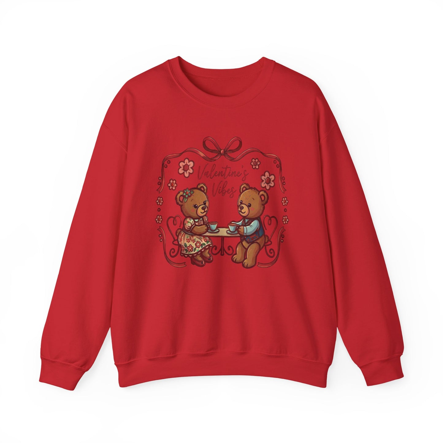 Valentine Vibes Teddy Bears Crewneck Sweatshirt