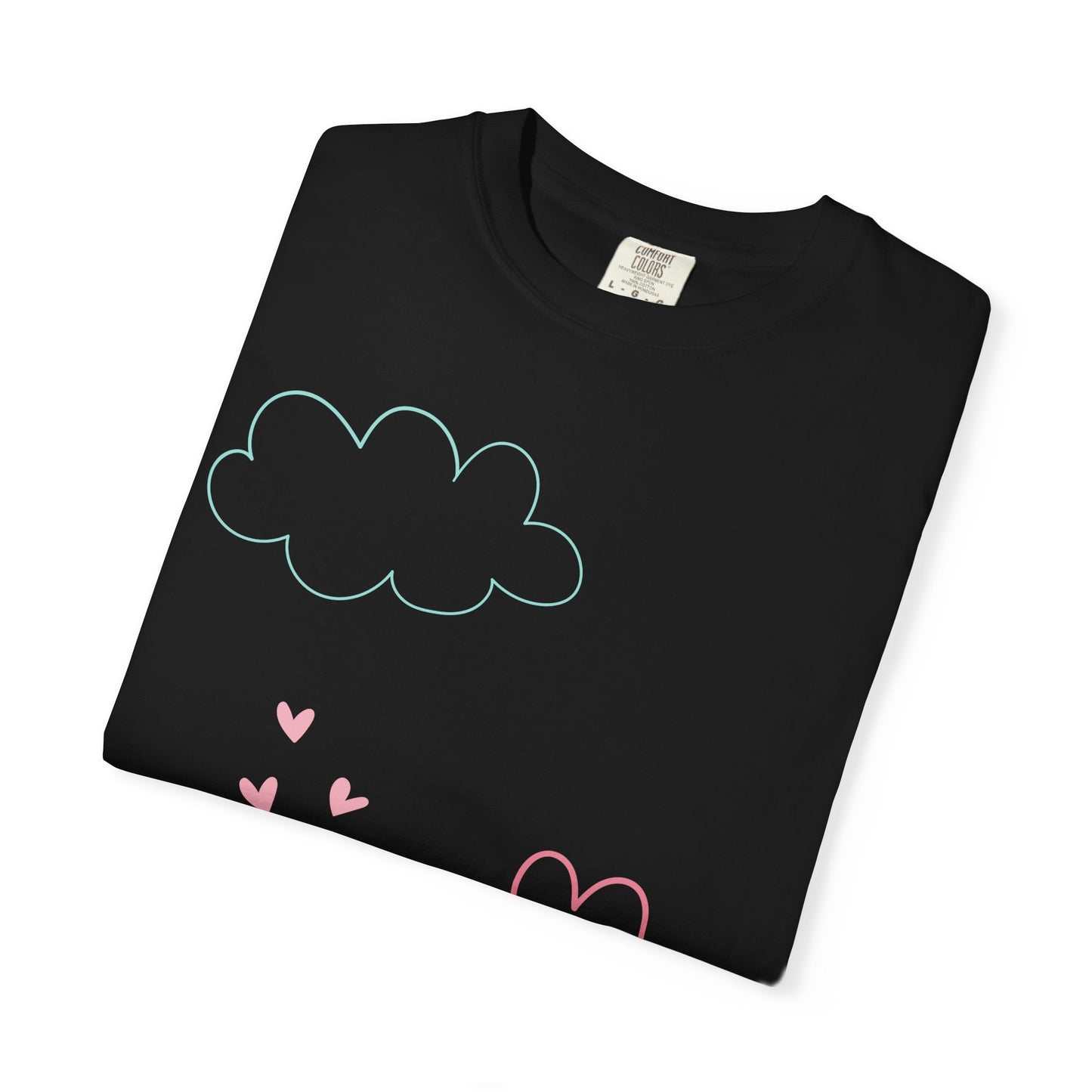 Cute Heart String T-Shirt — Hand-Drawn Love Graphic Tee