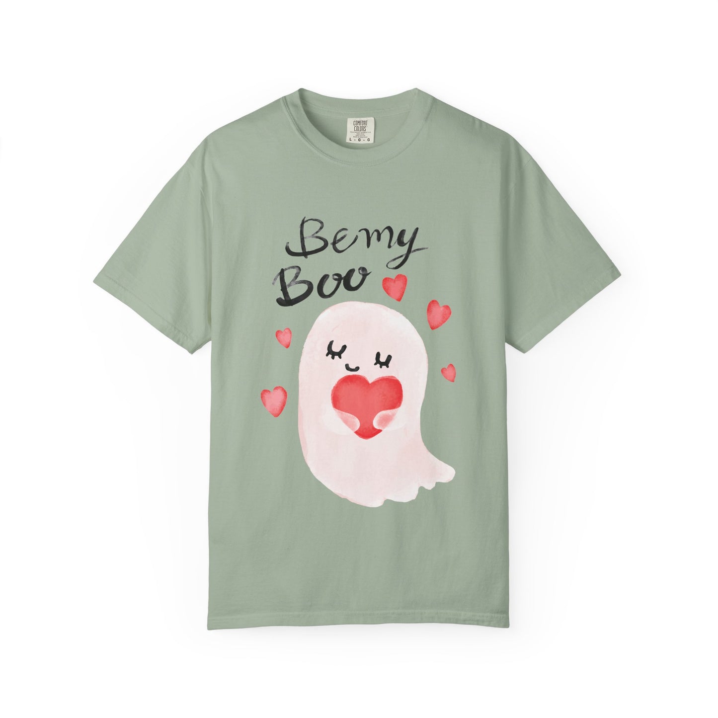 Be My Boo T-Shirt — Cute Valentine Ghost Shirt with Hearts