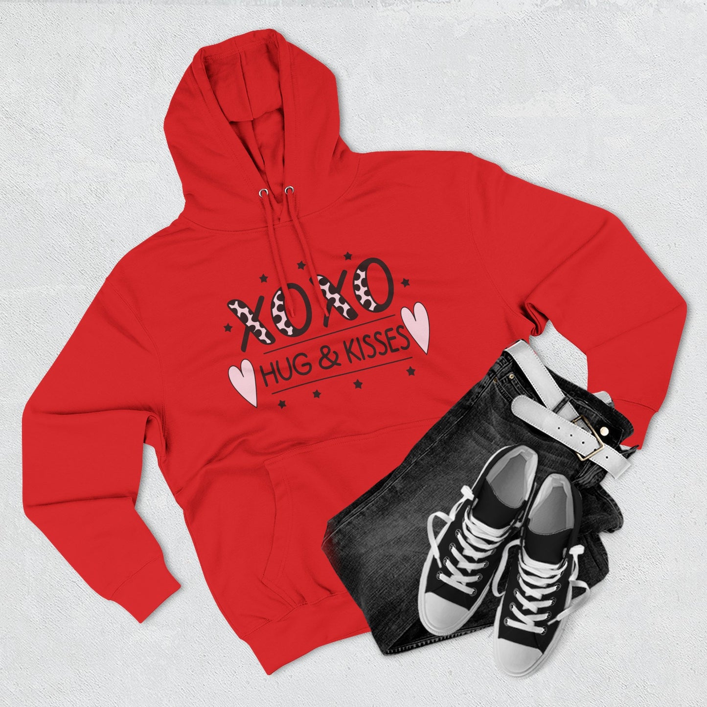 Hoodie - XOXO Hug & Kisses Valentine’s Day Pullover