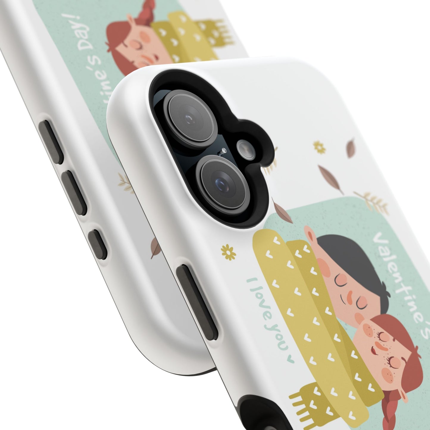 Valentine's Day Cute Couple Phone Case — Magnetic Impact-Resistant
