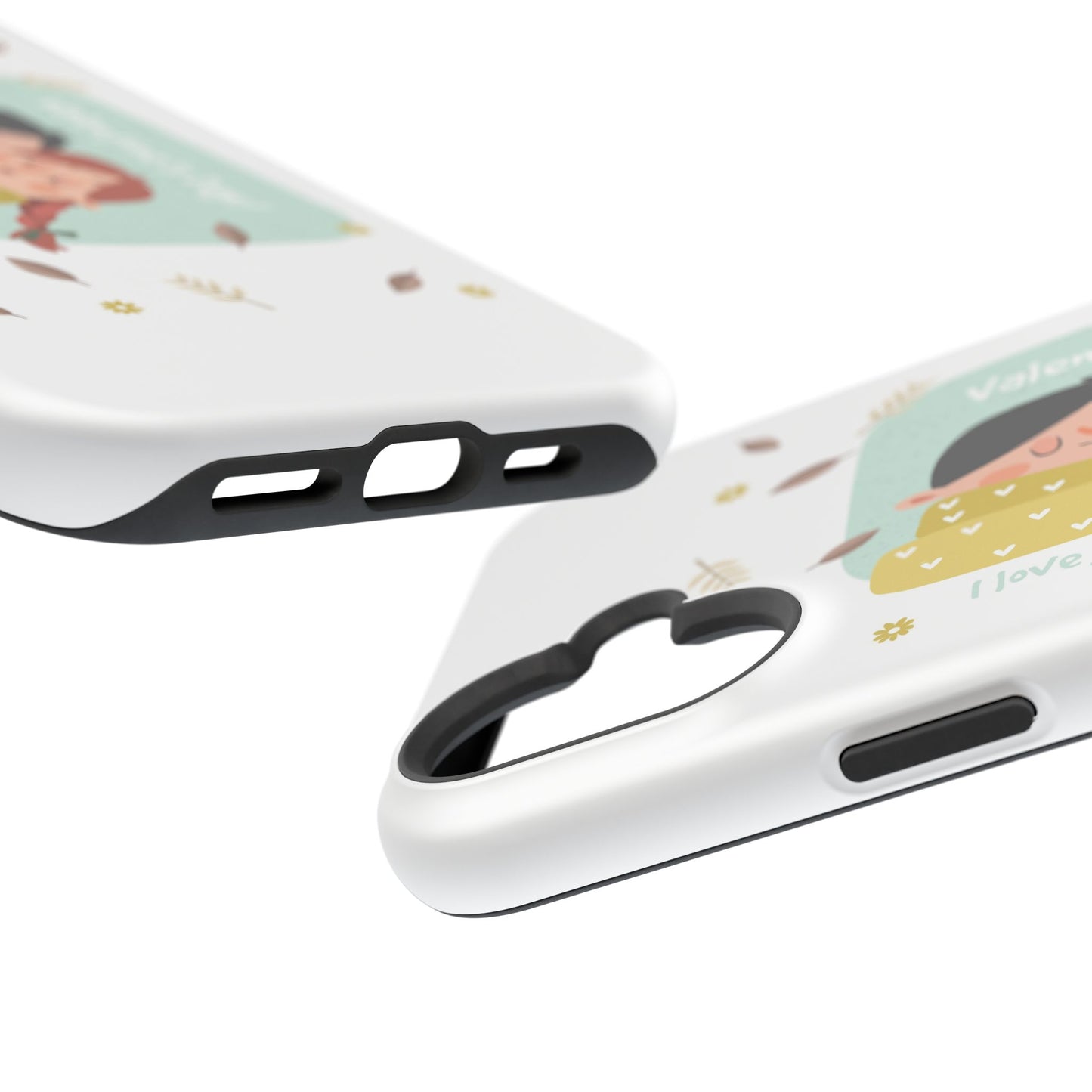 Valentine's Day Cute Couple Phone Case — Magnetic Impact-Resistant
