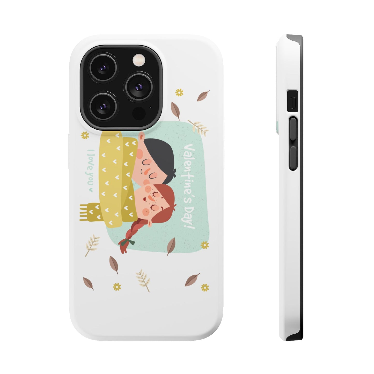 Valentine's Day Cute Couple Phone Case — Magnetic Impact-Resistant