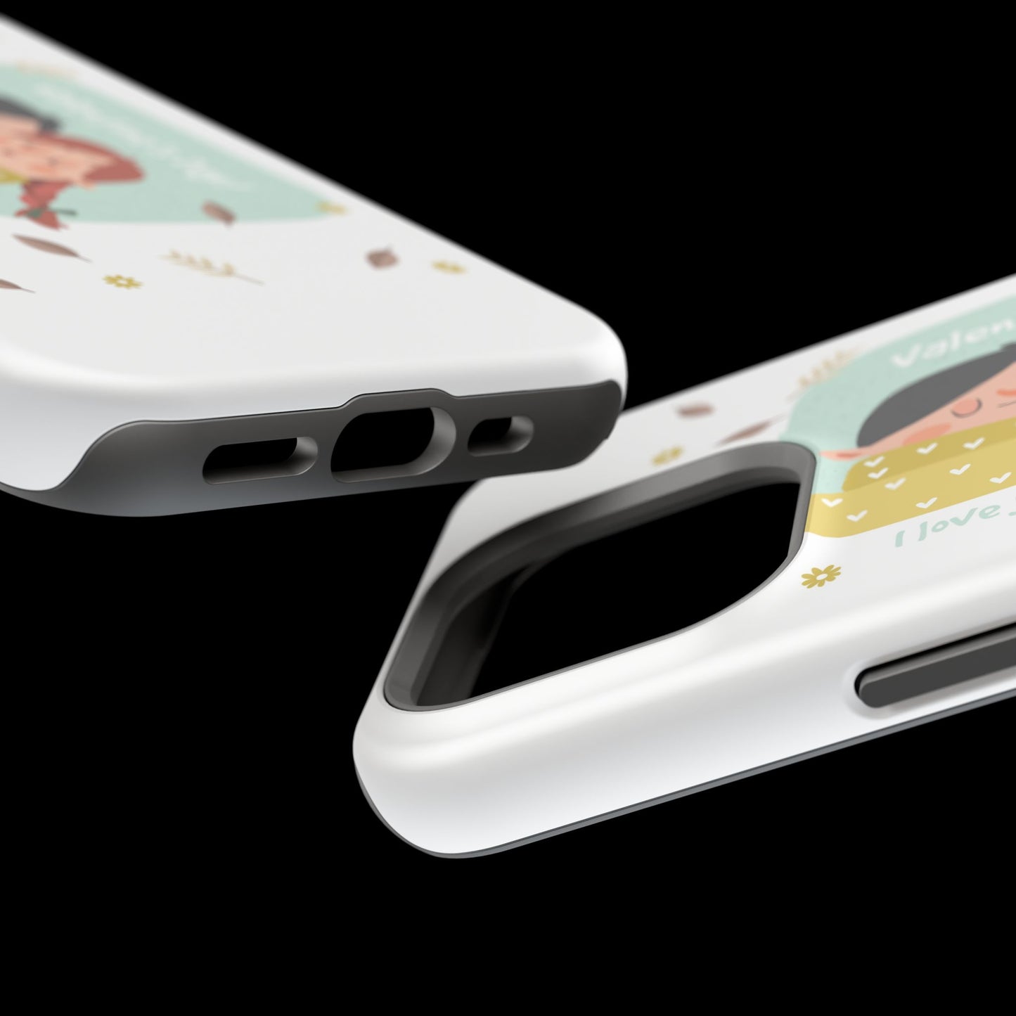 Valentine's Day Cute Couple Phone Case — Magnetic Impact-Resistant