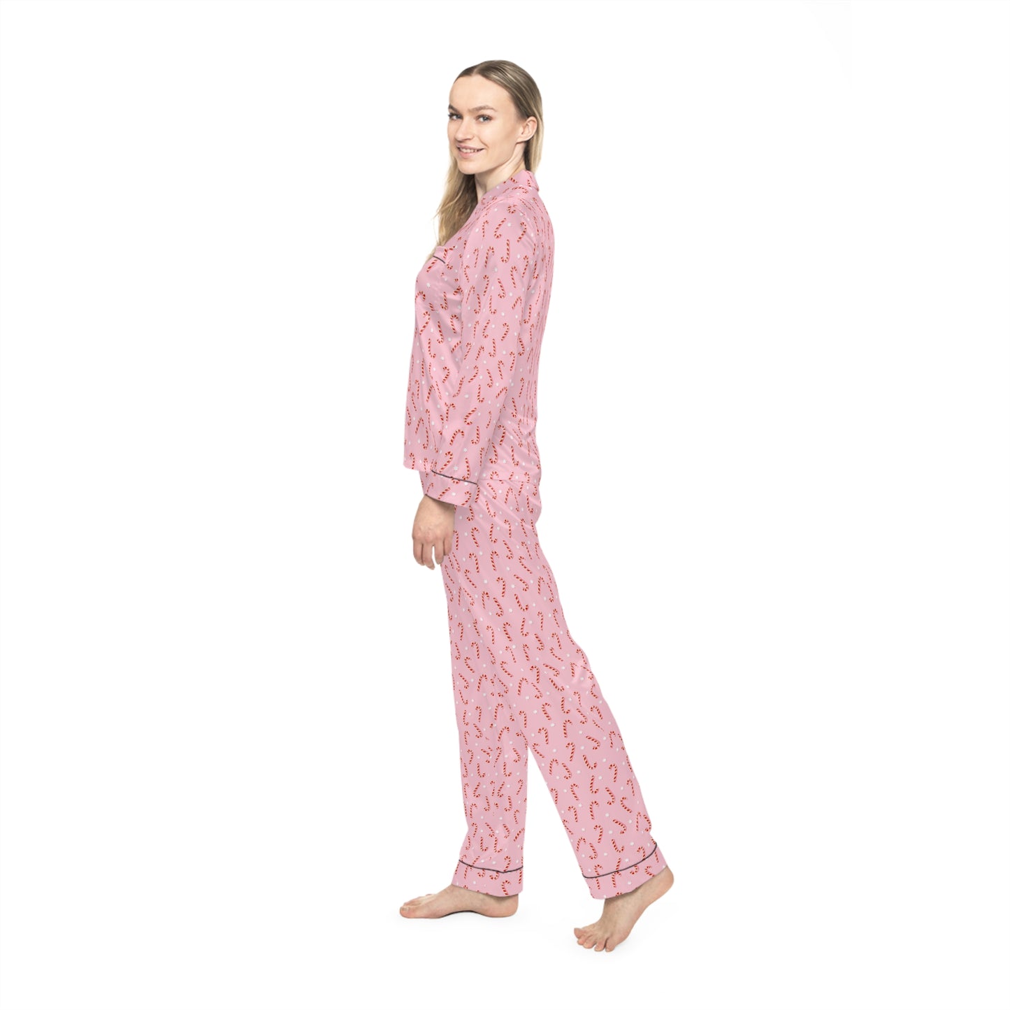 Women's Satin Pajamas (AOP)