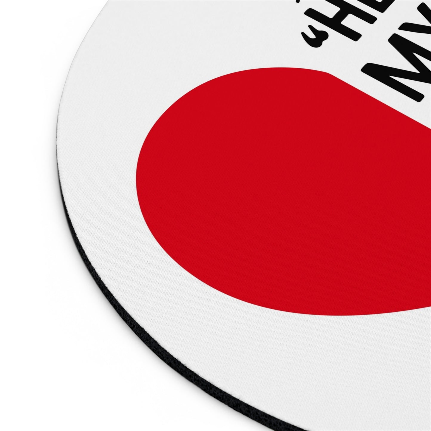 Mouse Pad — "He Is My Other Half" Heart Couple Desk Mat