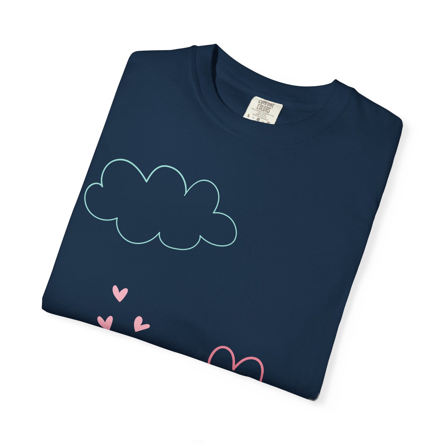 Cute Heart String T-Shirt — Hand-Drawn Love Graphic Tee
