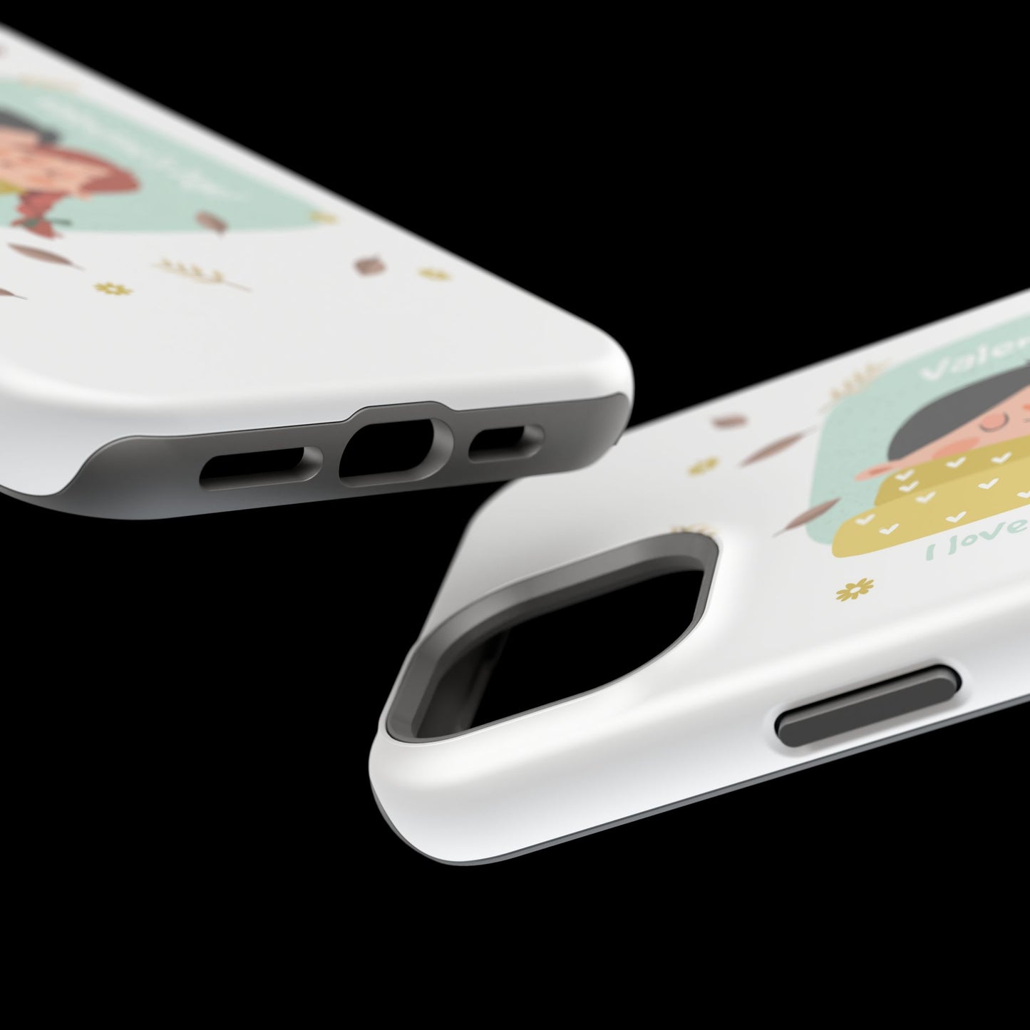 Valentine's Day Cute Couple Phone Case — Magnetic Impact-Resistant