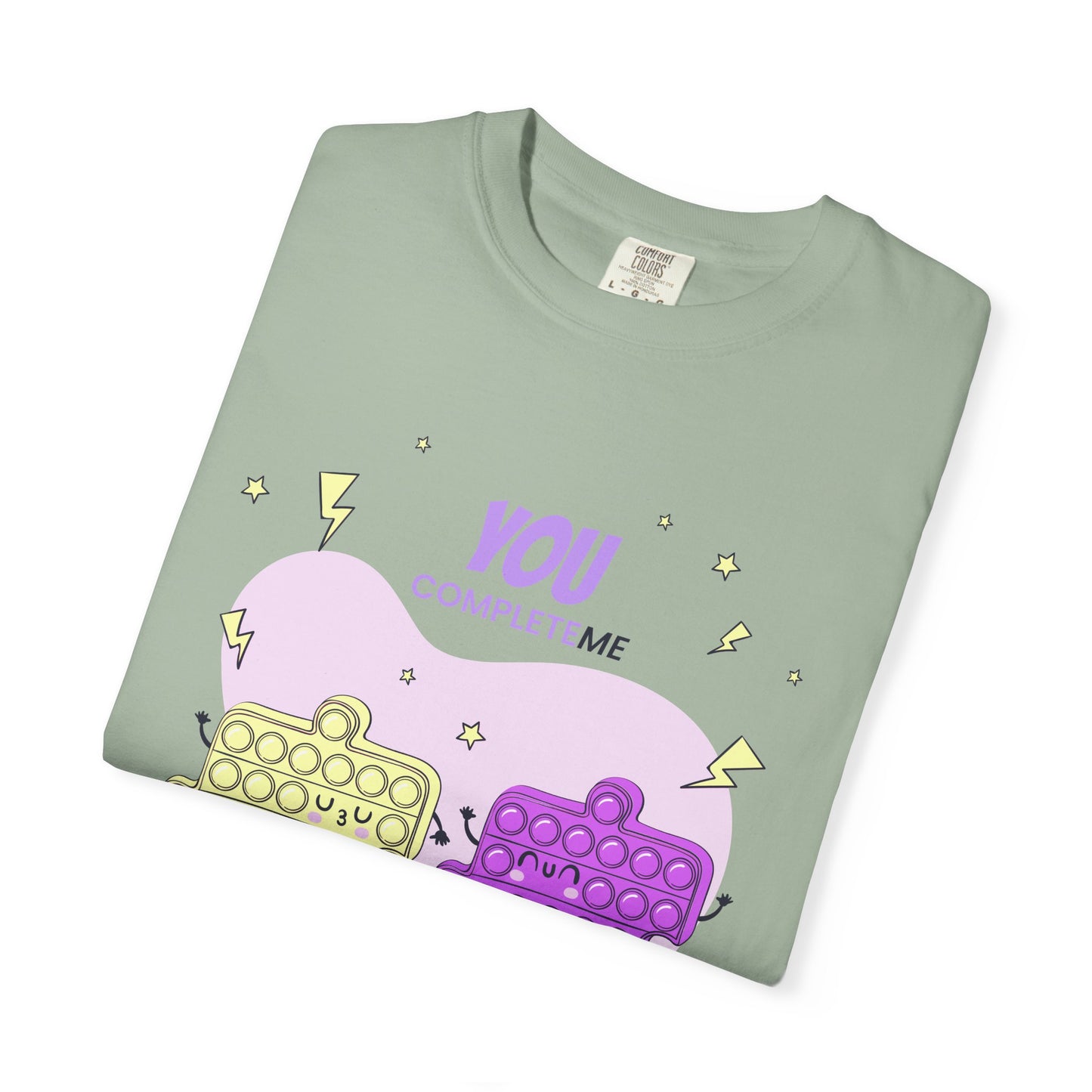 Puzzle Pop Fidget Tee — "You Complete Me" Cute Matching Puzzle Piece Shirt