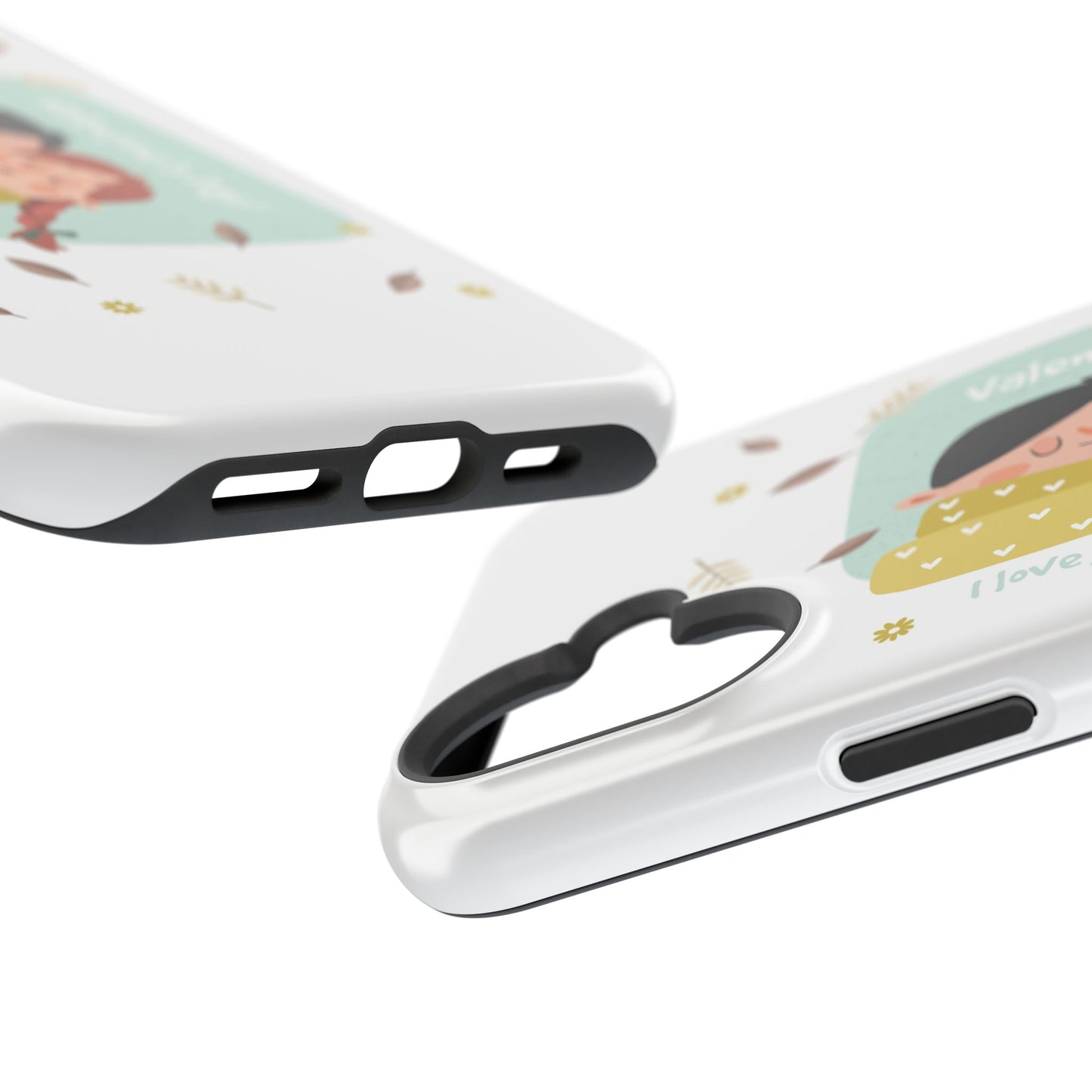 Valentine's Day Cute Couple Phone Case — Magnetic Impact-Resistant