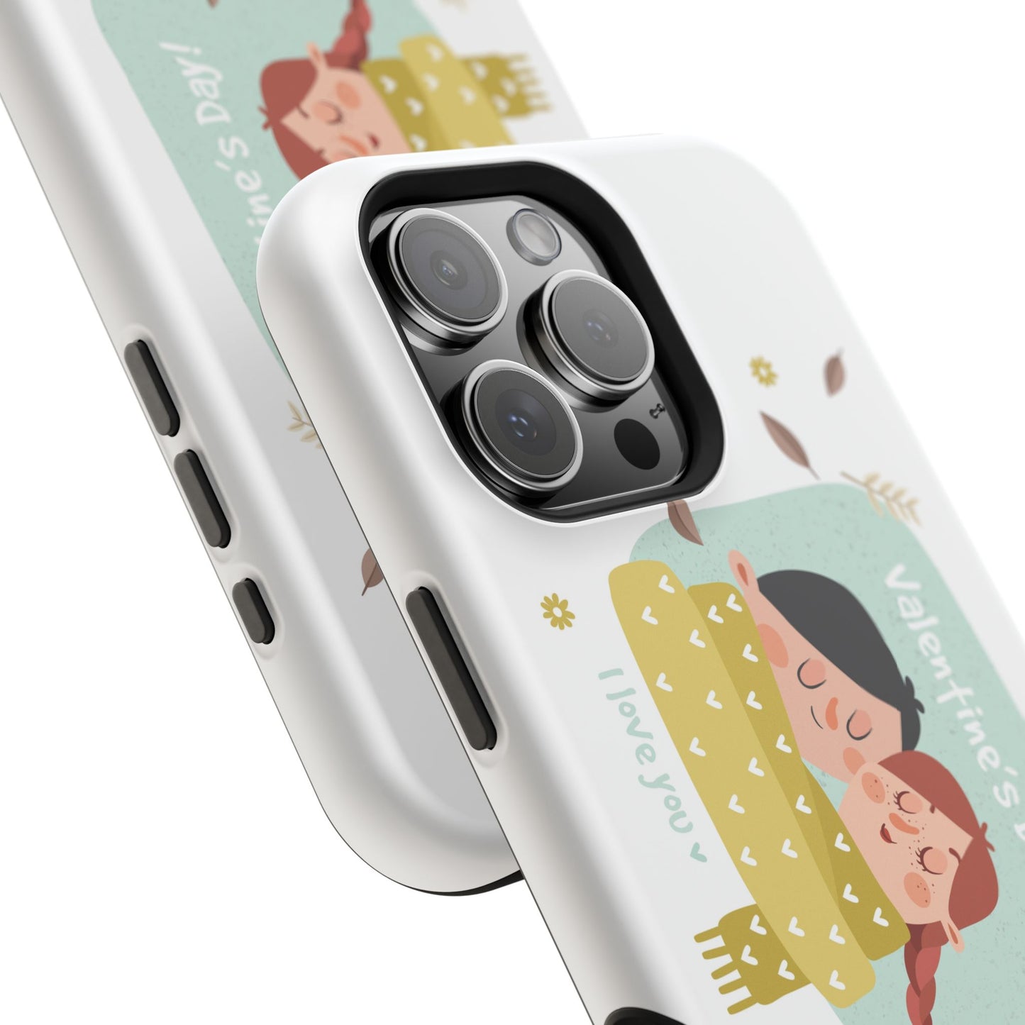 Valentine's Day Cute Couple Phone Case — Magnetic Impact-Resistant