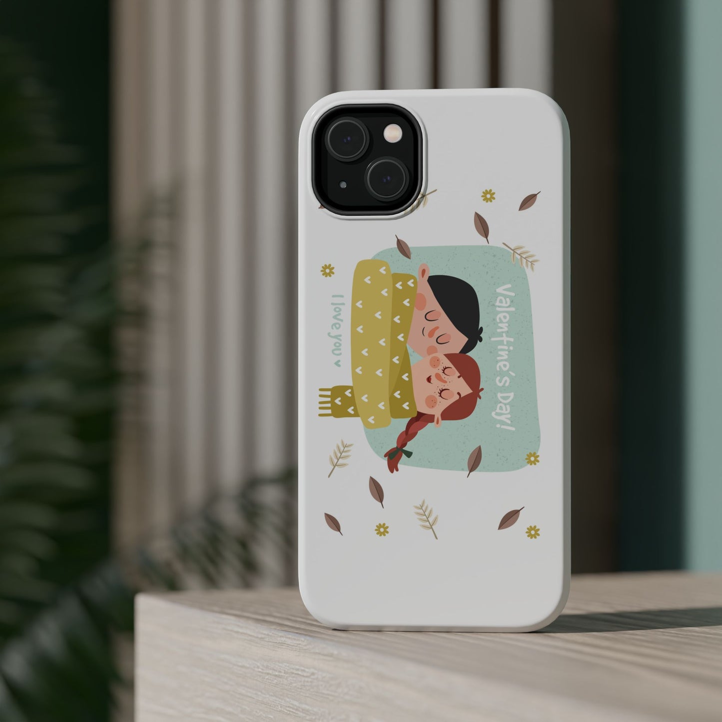 Valentine's Day Cute Couple Phone Case — Magnetic Impact-Resistant