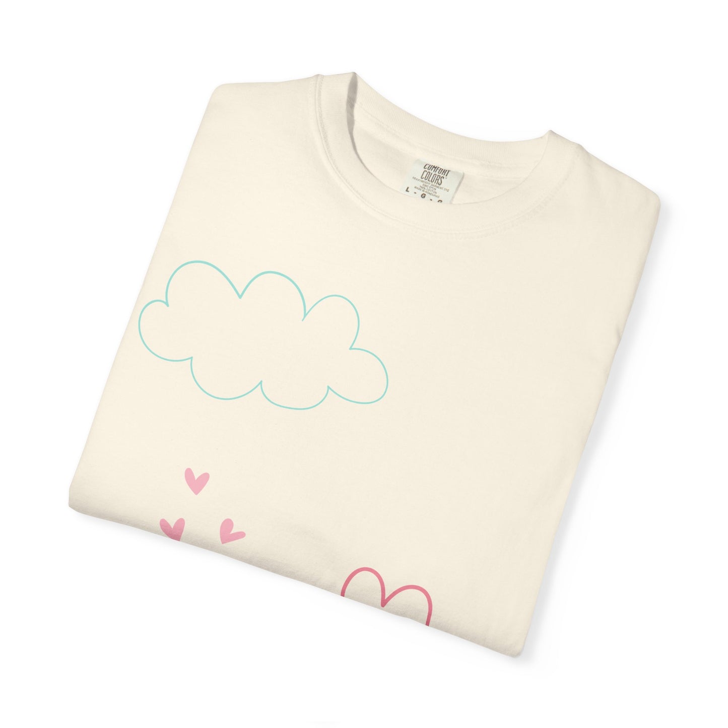 Cute Heart String T-Shirt — Hand-Drawn Love Graphic Tee