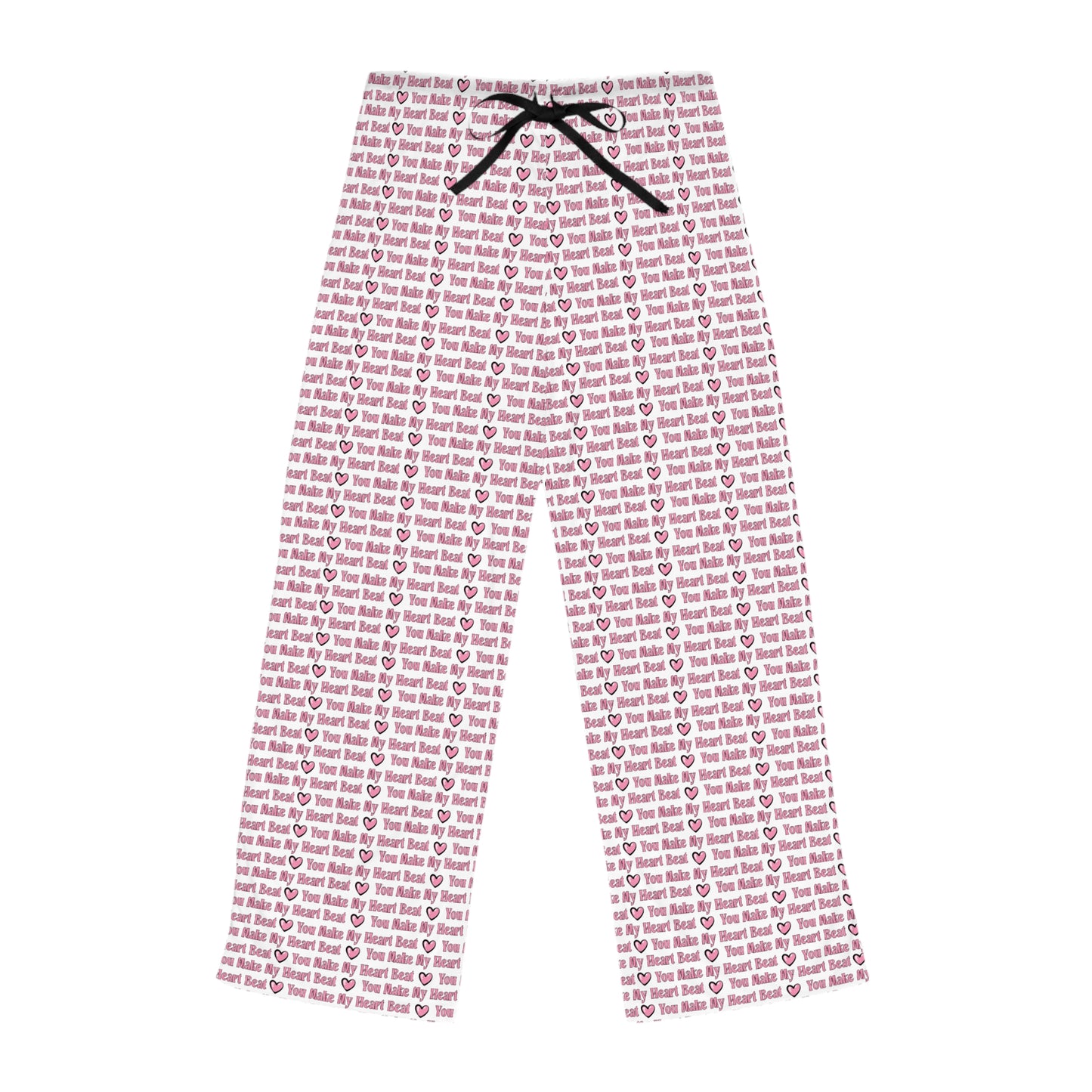Women's 'Let's Stay Home' Cozy Pajama Pants - Pink All-Over Print