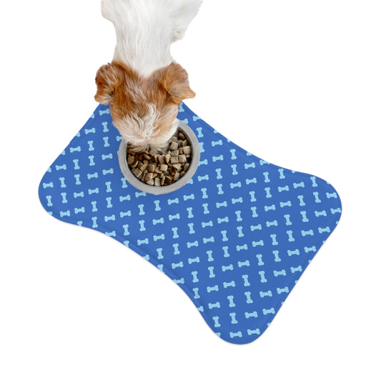 Cute Bone Pattern Pet Feeding Mat - Non-Slip Dog Bowl Mat for Indoor Use