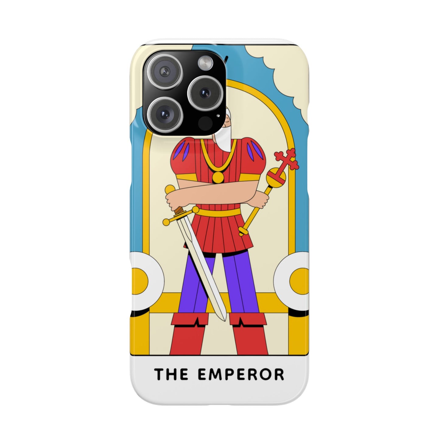 The Emperor Tarot Slim Case — Illustrated Tarot Phone Case