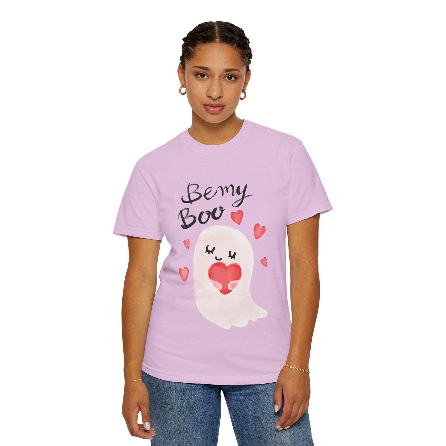 Be My Boo T-Shirt — Cute Valentine Ghost Shirt with Hearts
