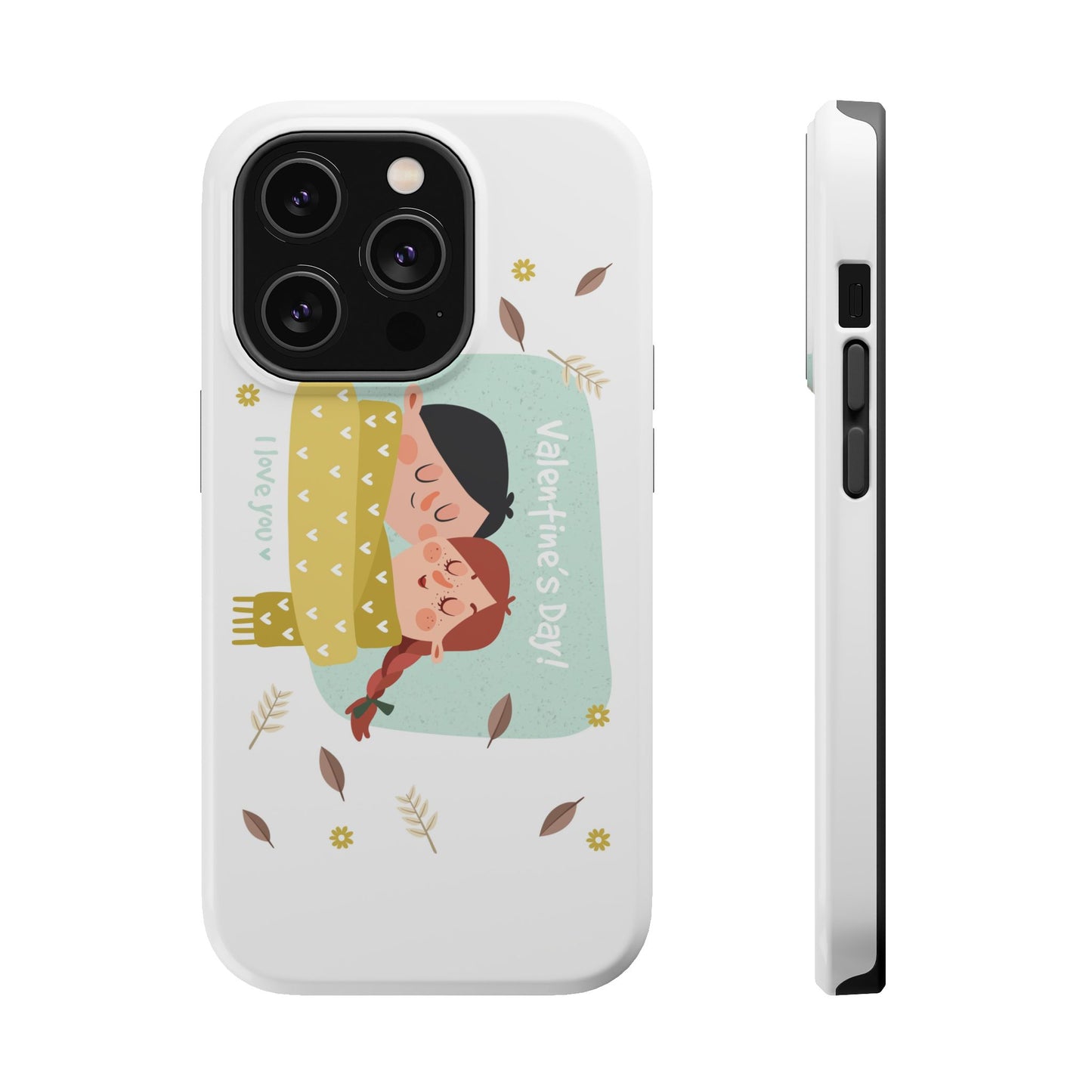Valentine's Day Cute Couple Phone Case — Magnetic Impact-Resistant