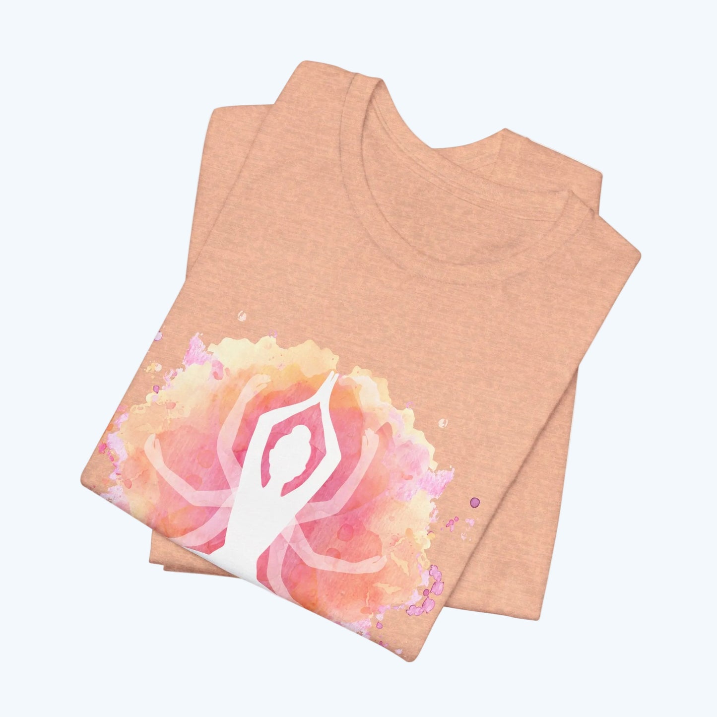 Namaste Yoga T-Shirt – Watercolor Lotus Meditation Tee