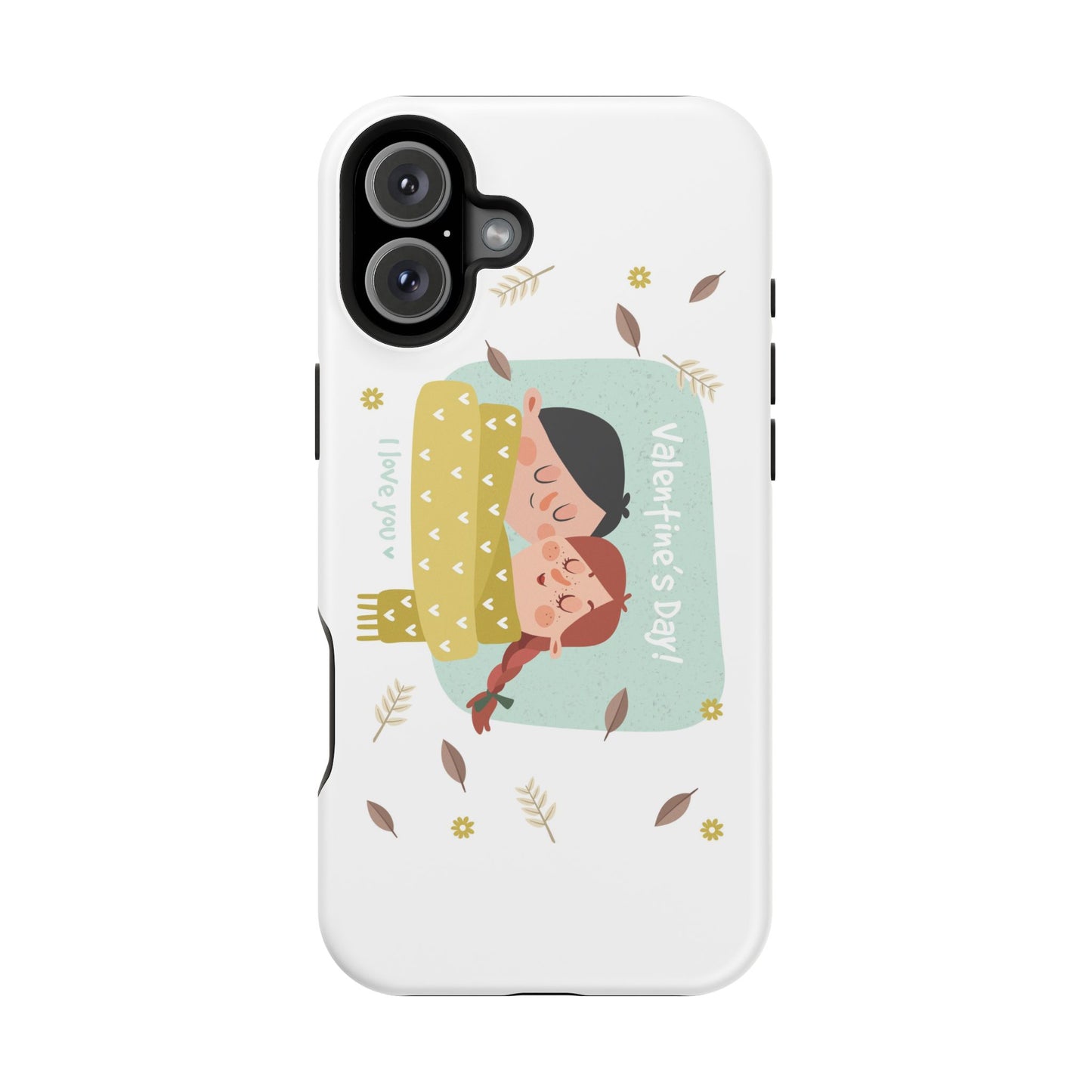 Valentine's Day Cute Couple Phone Case — Magnetic Impact-Resistant