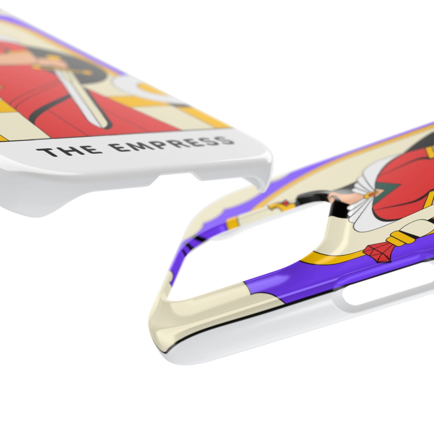 Tarot Empress Slim Phone Case — The Empress Card Design, Feminine Protective Phone Cover