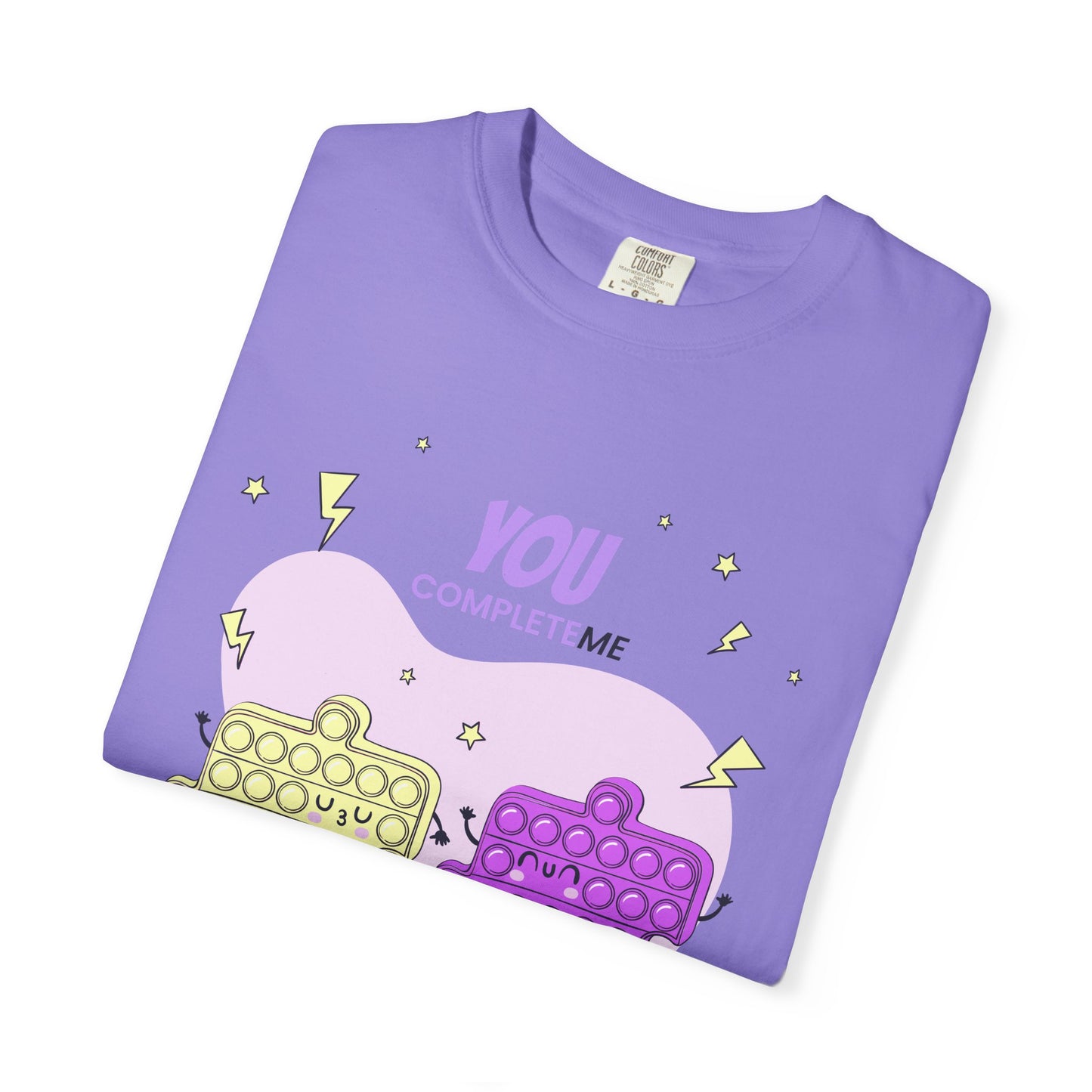 Puzzle Pop Fidget Tee — "You Complete Me" Cute Matching Puzzle Piece Shirt