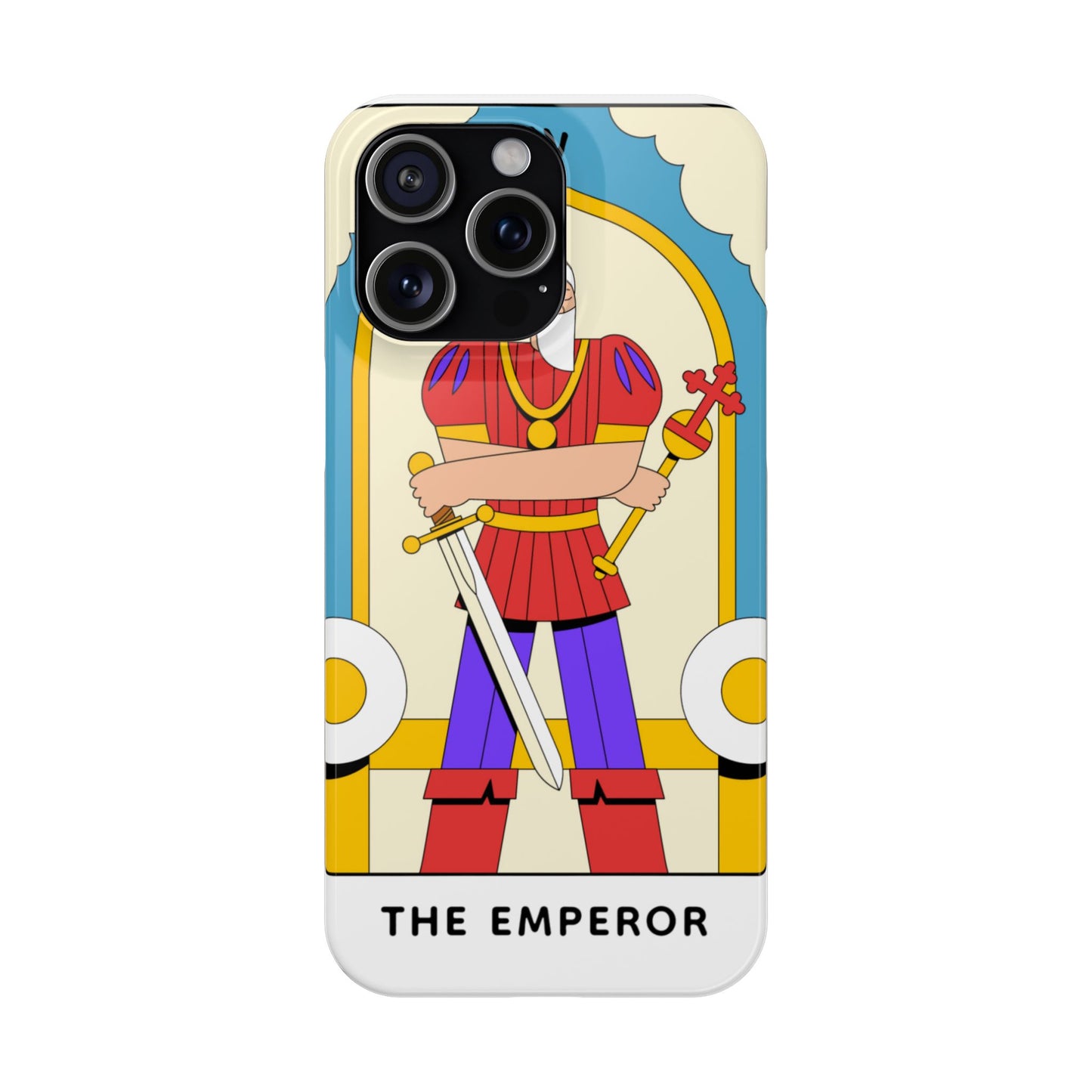 The Emperor Tarot Slim Case — Illustrated Tarot Phone Case