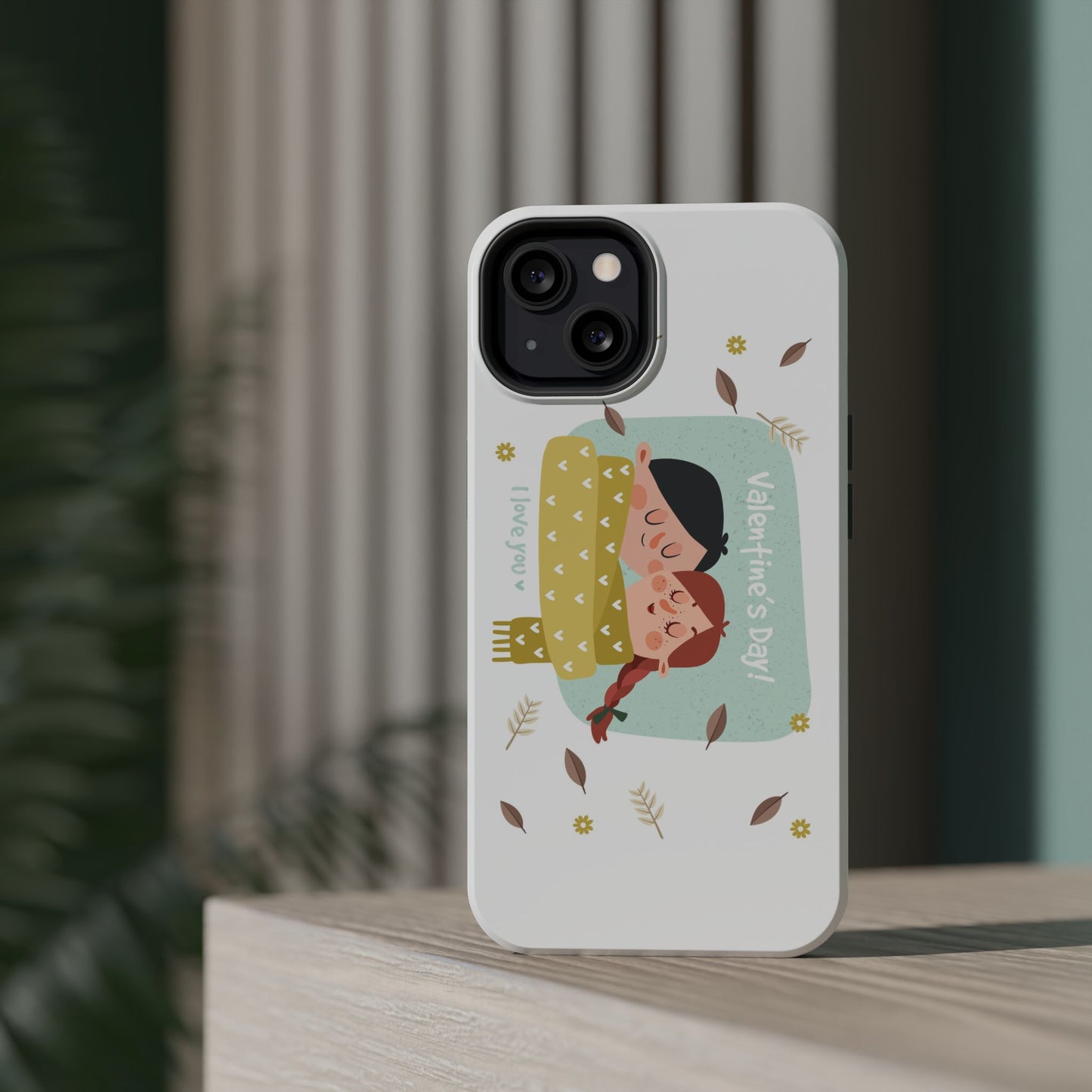 Valentine's Day Cute Couple Phone Case — Magnetic Impact-Resistant
