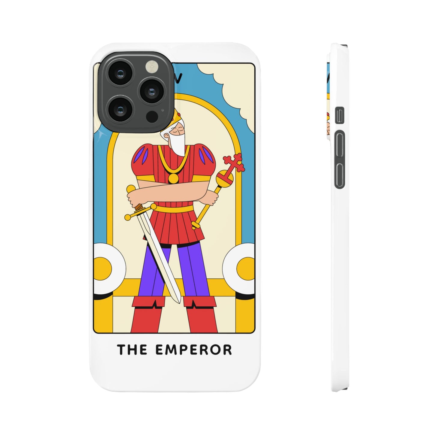 The Emperor Tarot Slim Case — Illustrated Tarot Phone Case
