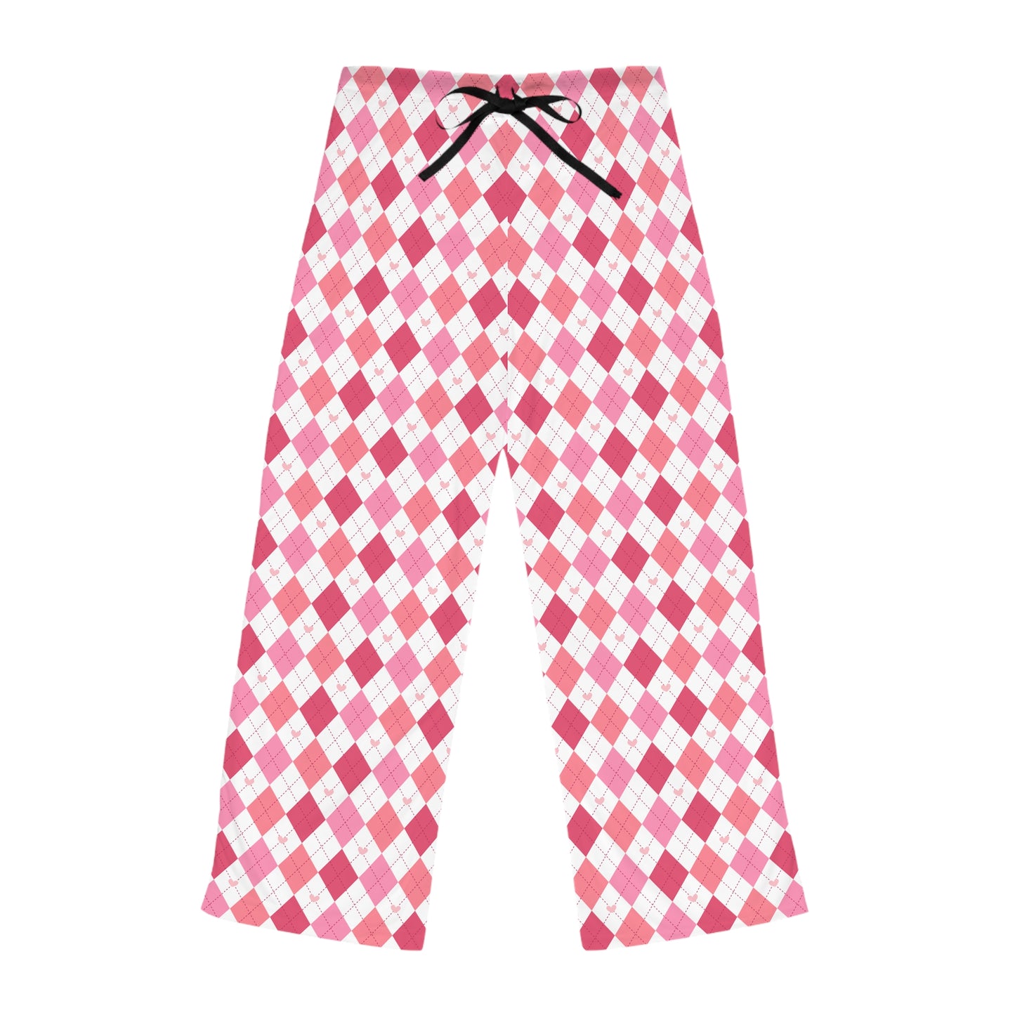 Pink Argyle Women’s Pajama Pants — Cozy Lounge Sleepwear