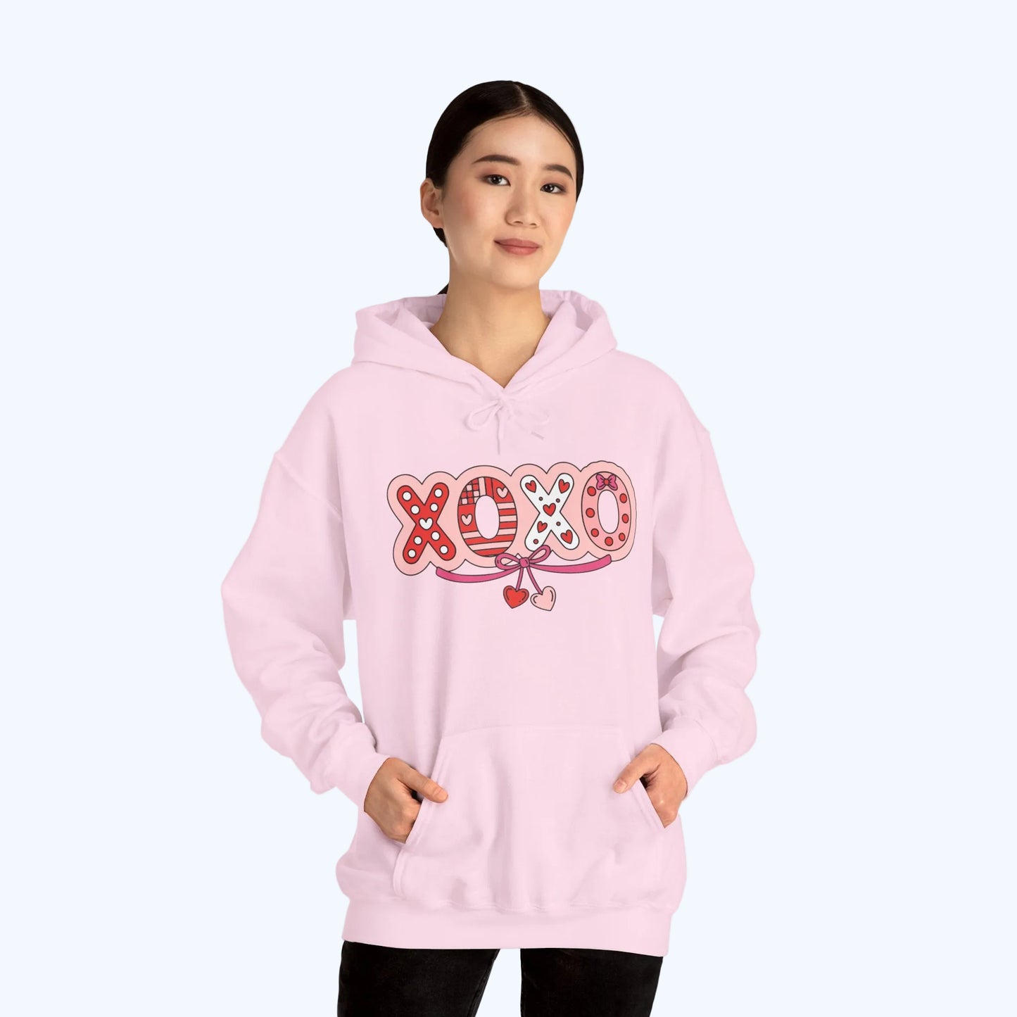 XOXO Heart Hoodie – Cute Valentine’s Day Pullover