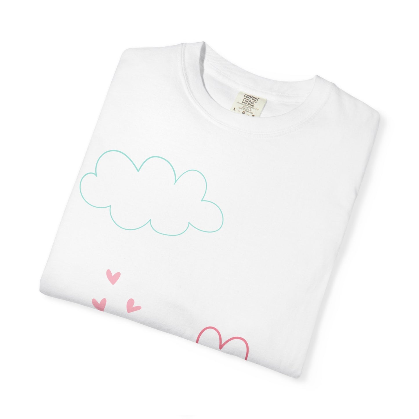 Cute Heart String T-Shirt — Hand-Drawn Love Graphic Tee