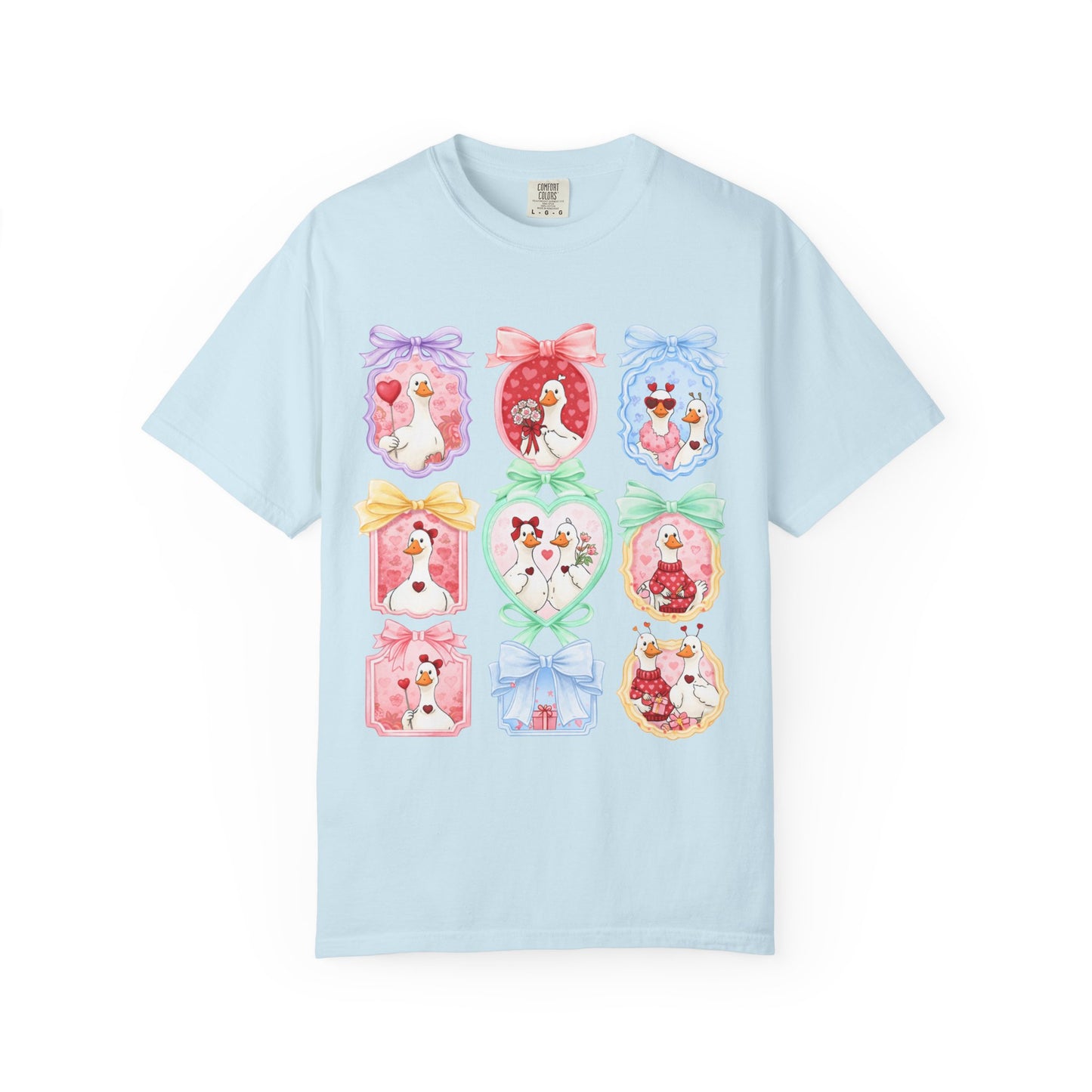 Cute Vintage Frame Dogs T-Shirt — Whimsical Pastel Puppy Art Tee
