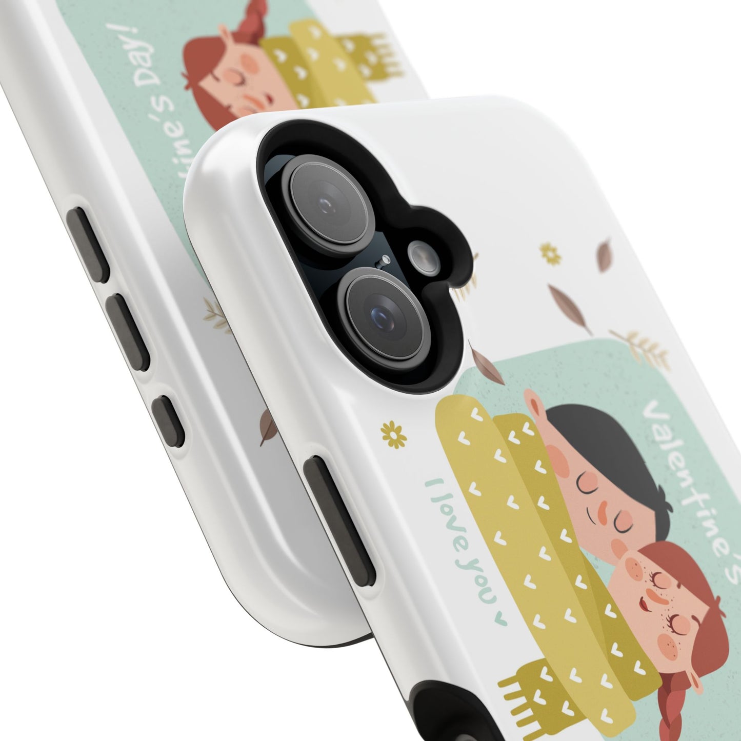 Valentine's Day Cute Couple Phone Case — Magnetic Impact-Resistant