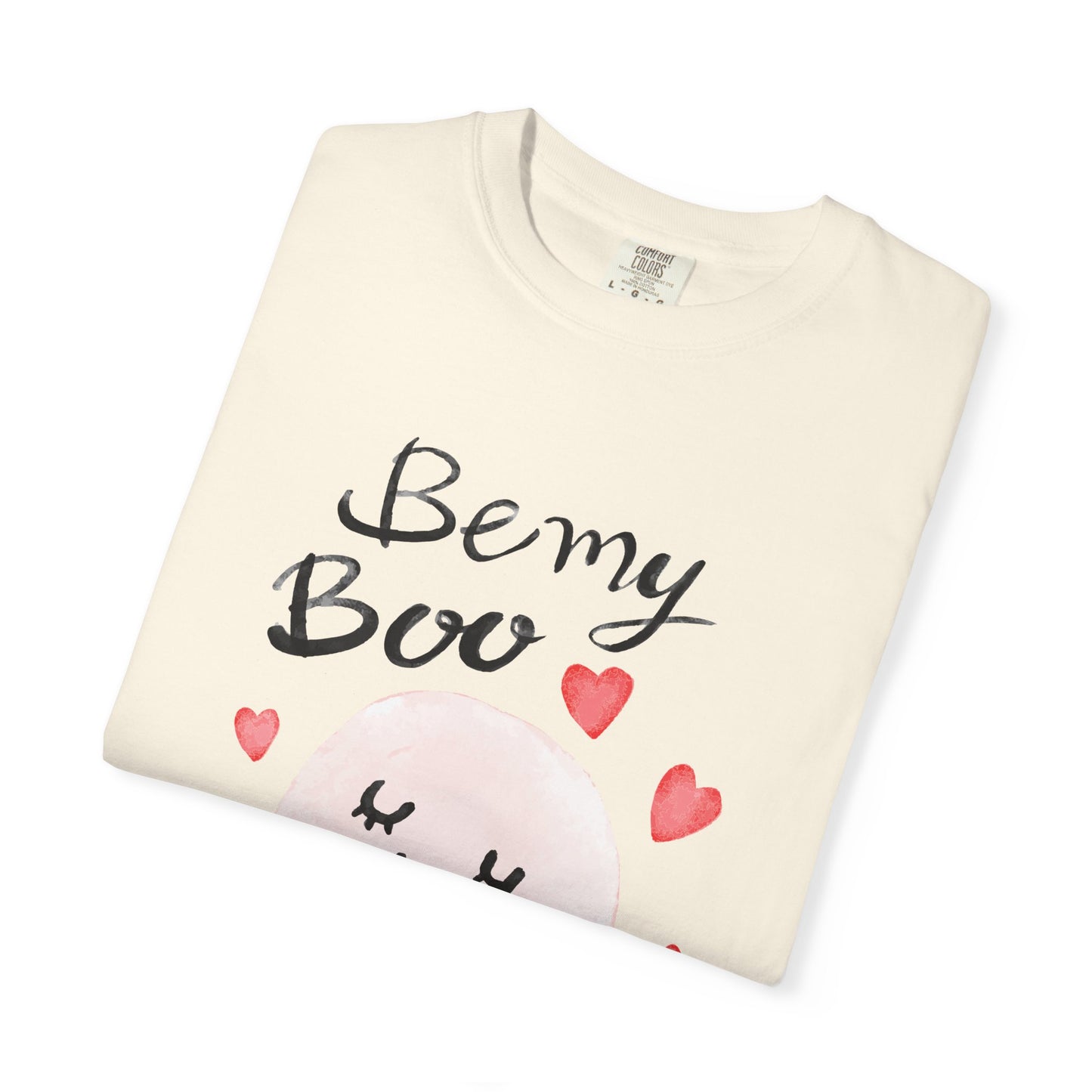 Be My Boo T-Shirt — Cute Valentine Ghost Shirt with Hearts