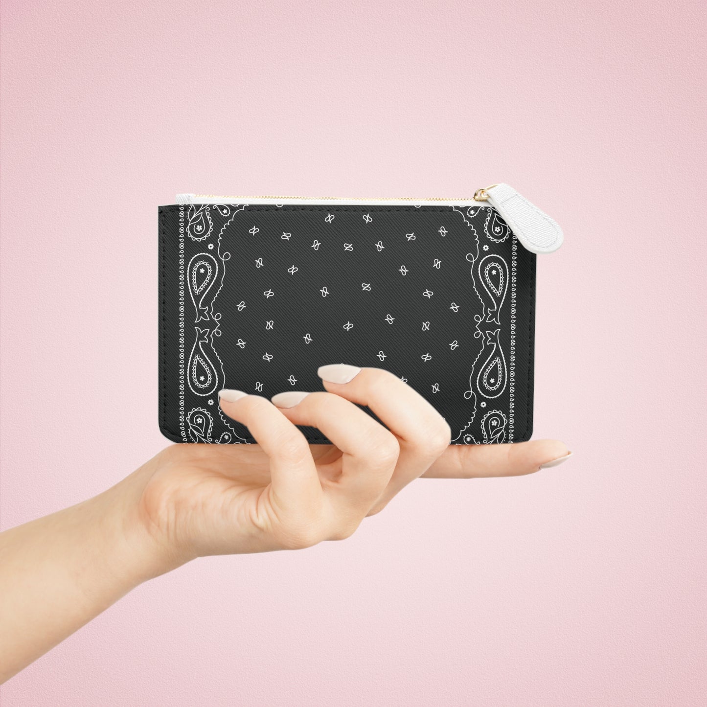 Stylish Bandana Mini Clutch Bag, Trendy Purse, Everyday Organizer, Gift for Her, Fashion Accessory