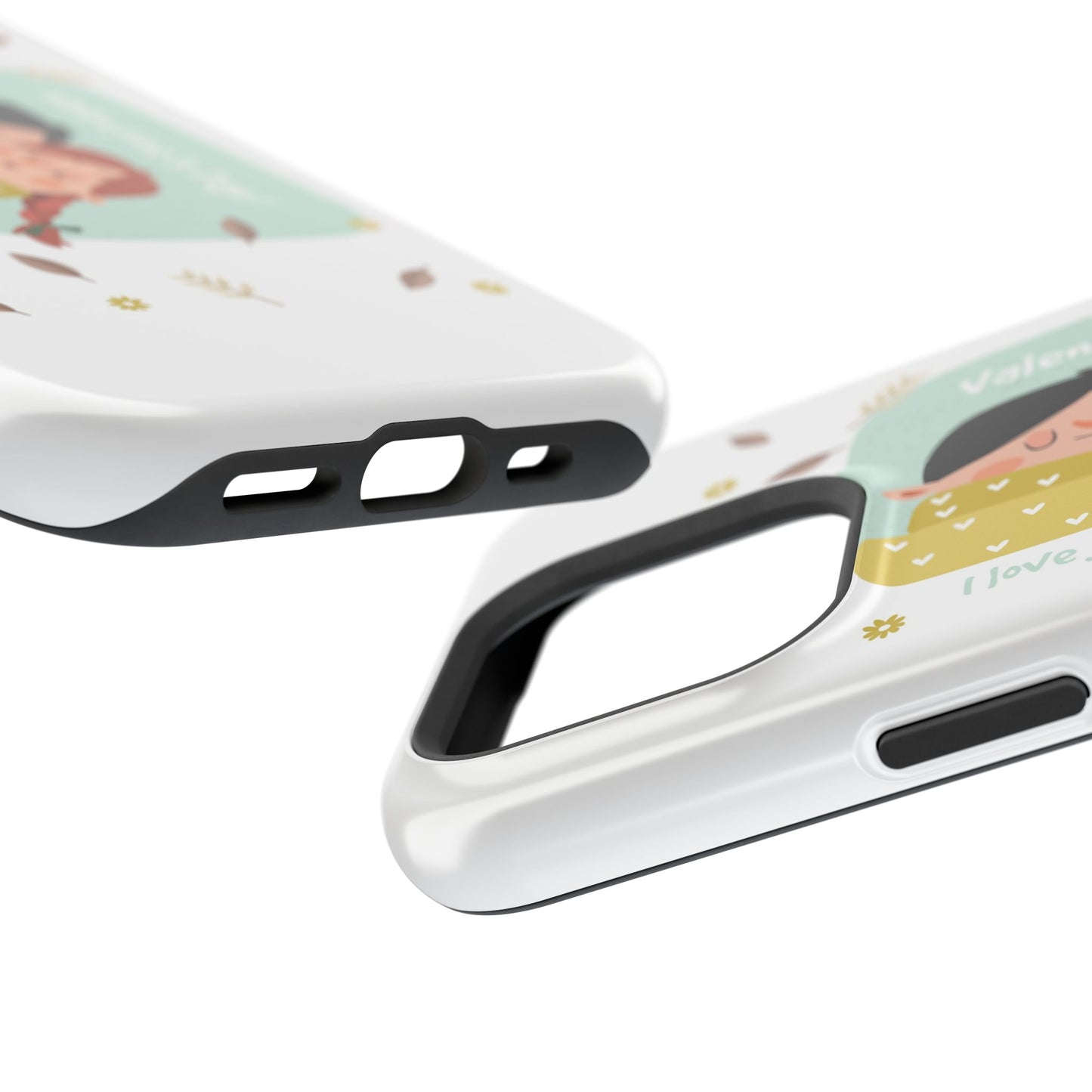 Valentine's Day Cute Couple Phone Case — Magnetic Impact-Resistant