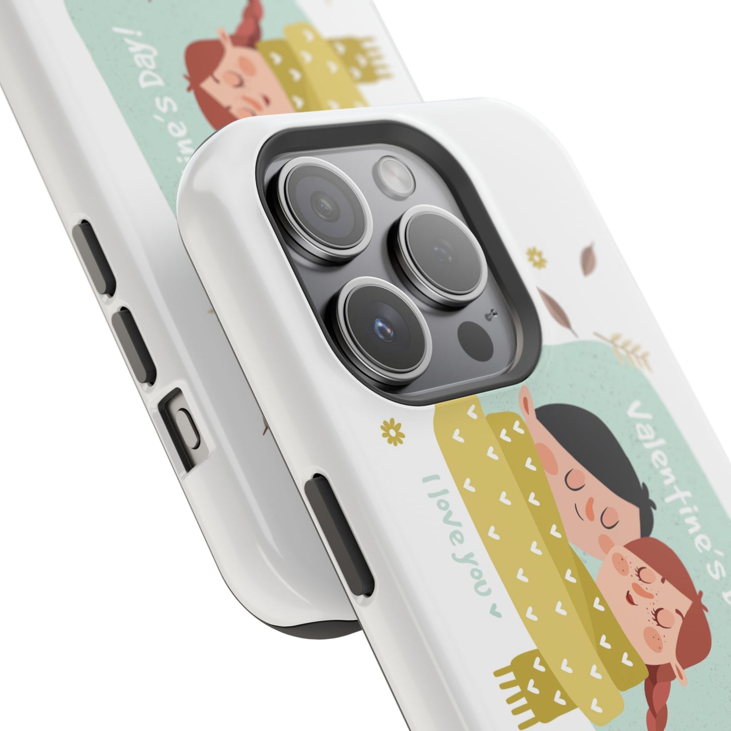 Valentine's Day Cute Couple Phone Case — Magnetic Impact-Resistant