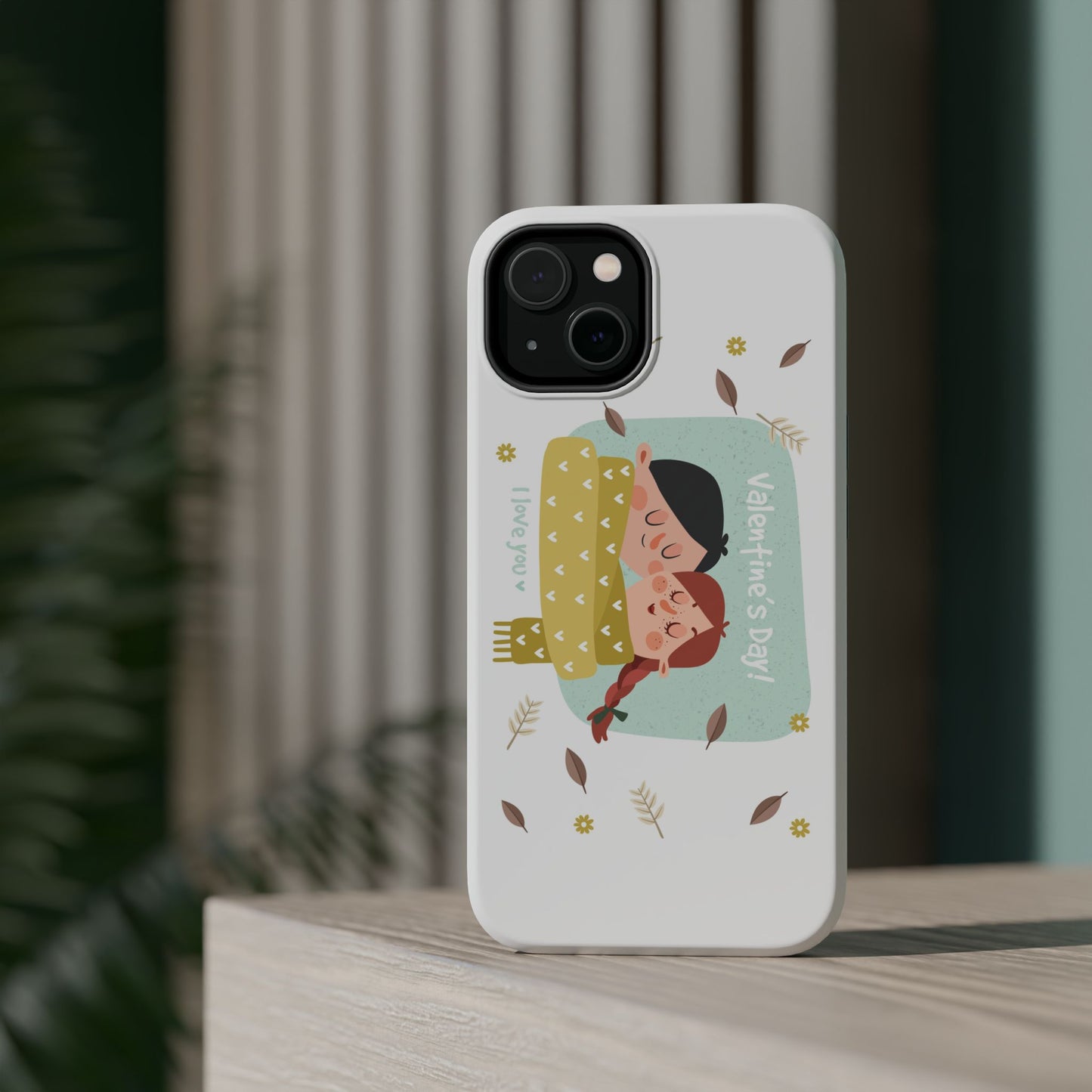 Valentine's Day Cute Couple Phone Case — Magnetic Impact-Resistant