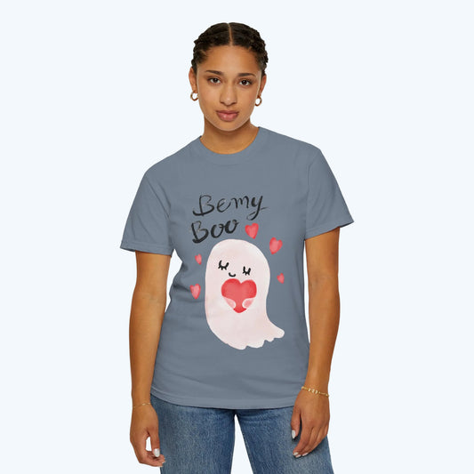 Be My Boo T-Shirt — Cute Valentine Ghost Shirt with Hearts